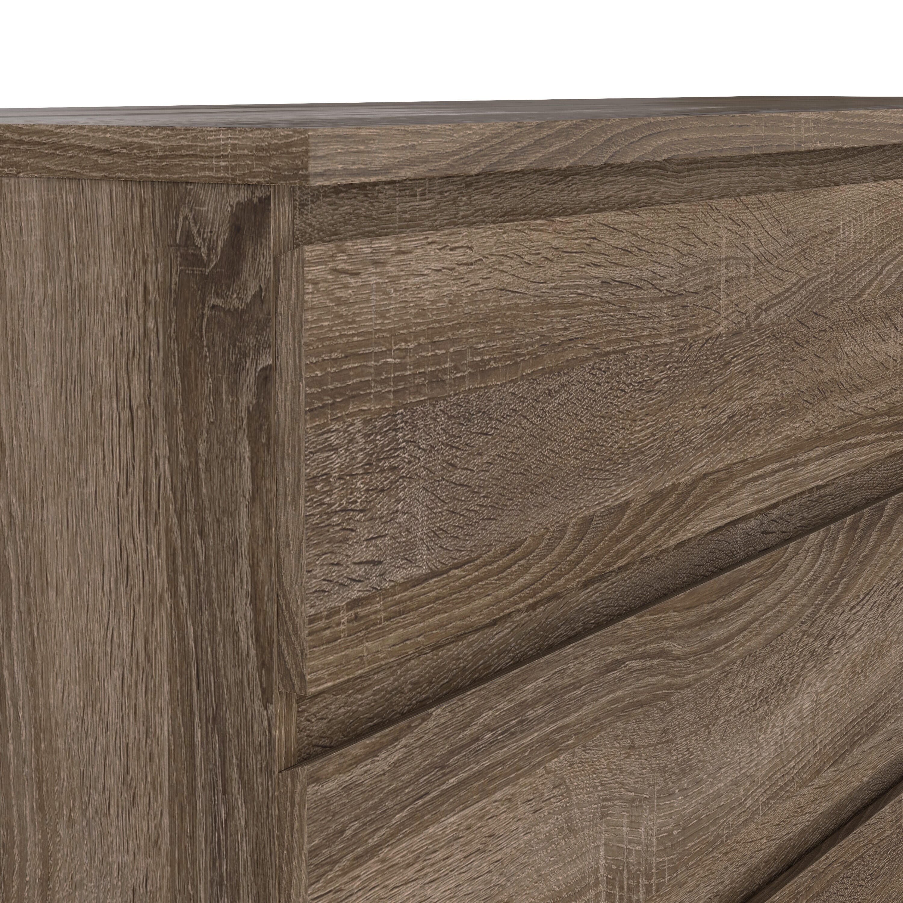Tvilum Scottsdale 61" 6 Drawer Double Dresser, Truffle Oak, large