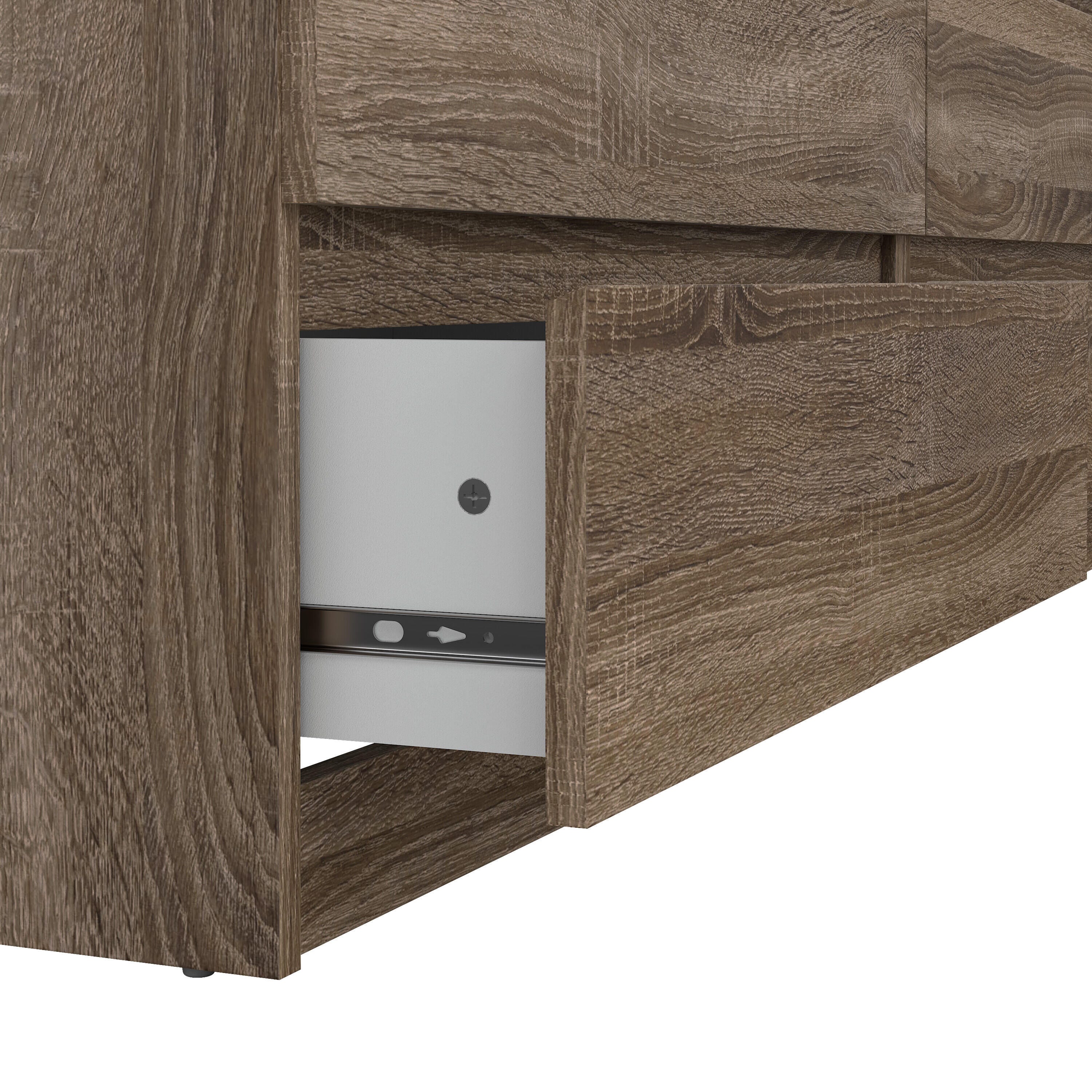 Tvilum Scottsdale 61" 6 Drawer Double Dresser, Truffle Oak, large