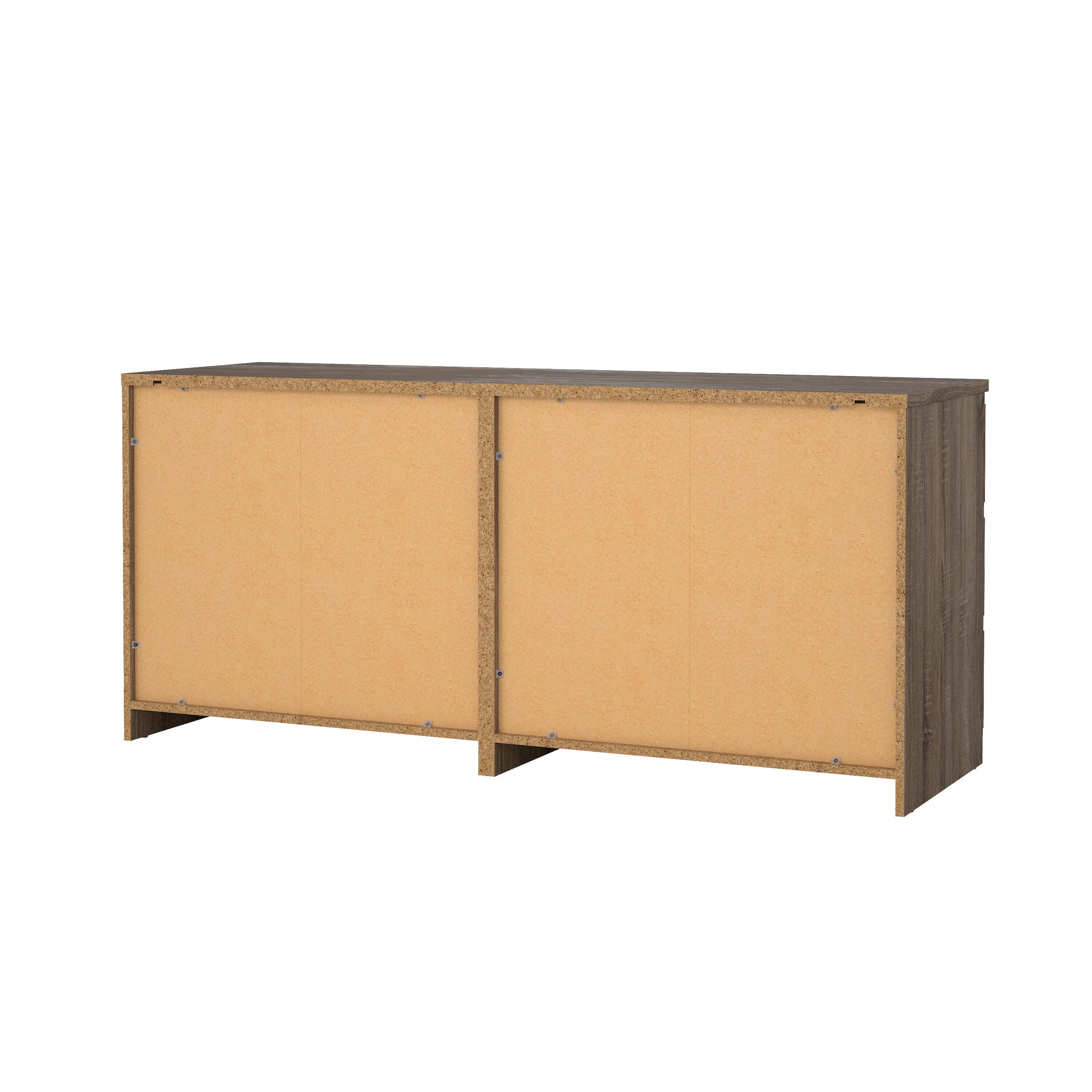 Tvilum Scottsdale 61" 6 Drawer Double Dresser, Truffle Oak, large