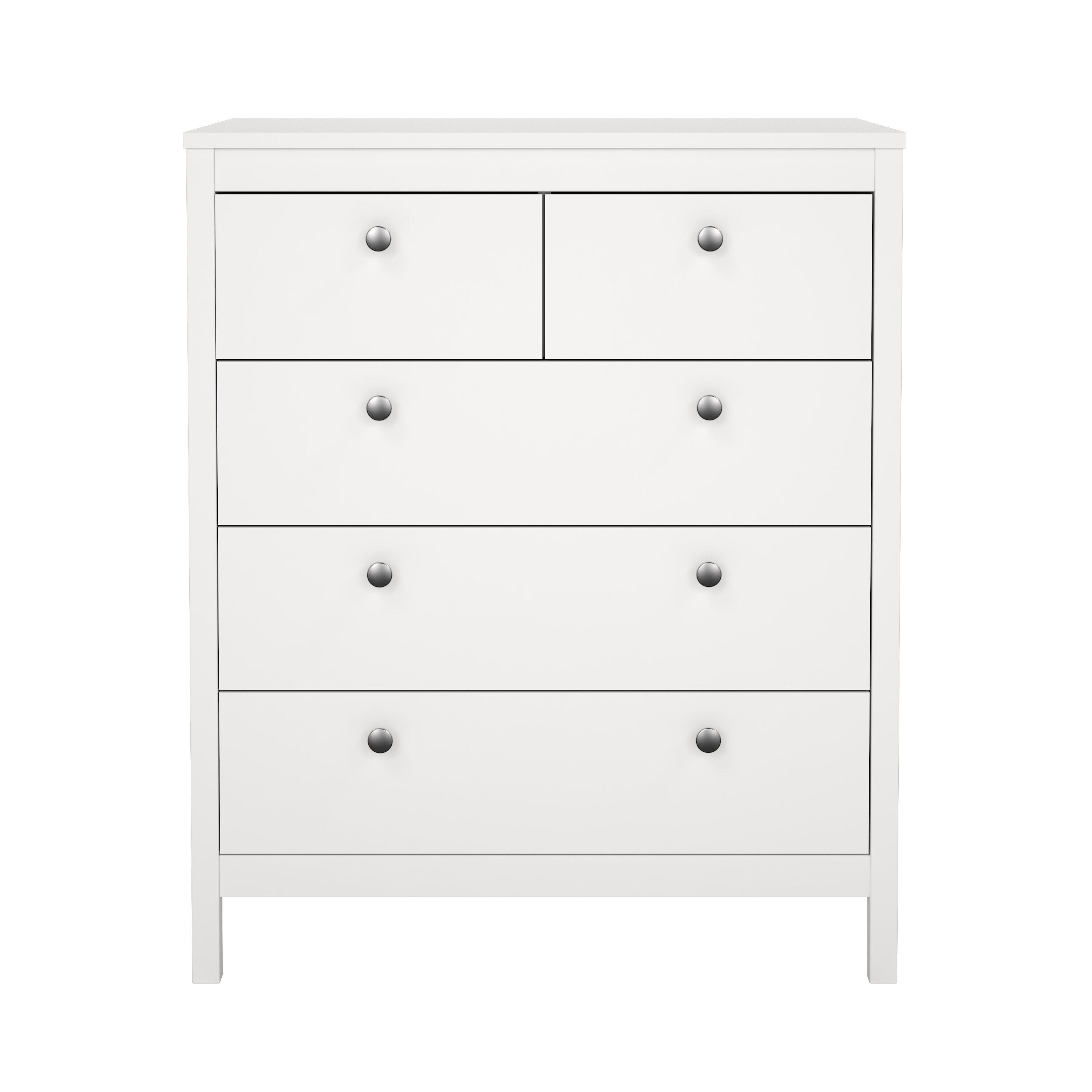 Tvilum Madrid 5 Drawer Chest of Drawers, , large