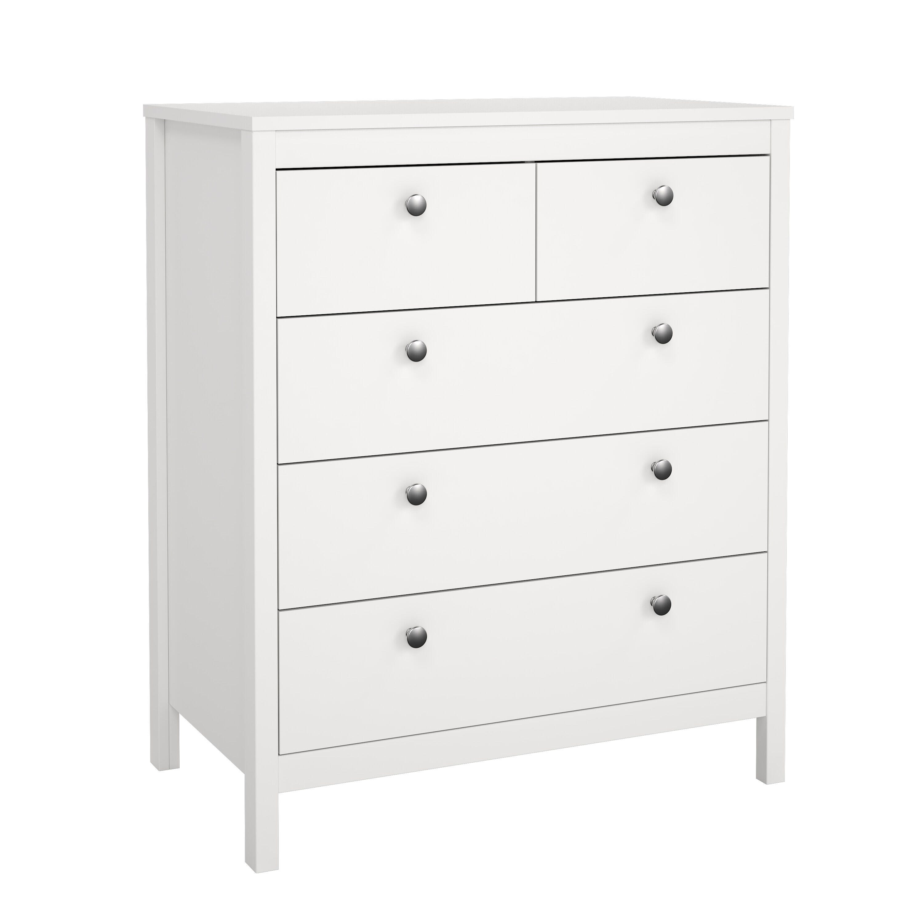 Tvilum Madrid 5 Drawer Chest of Drawers, , large