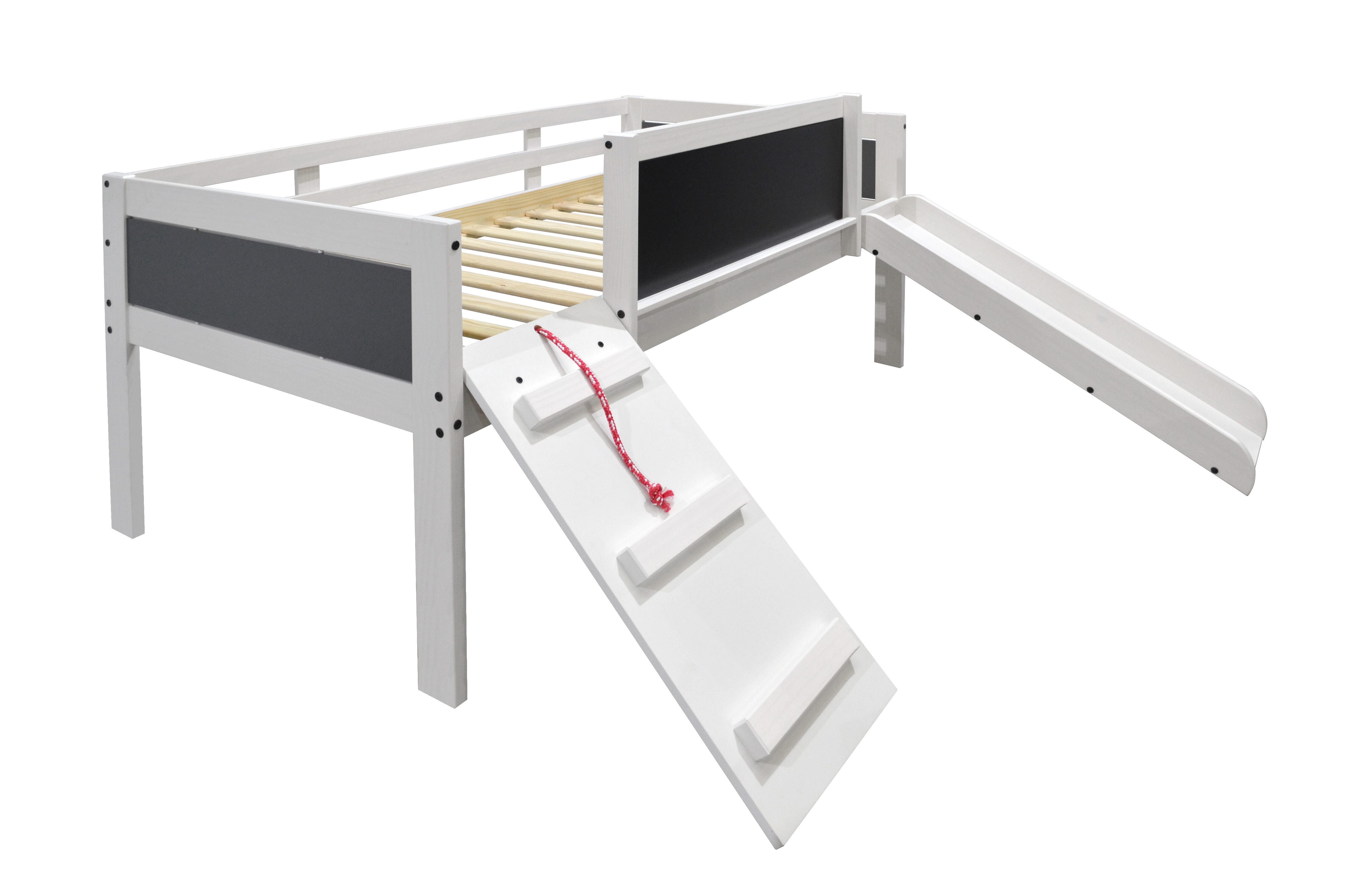 Art & Play Twin Low Loft Bed with Slide, , large