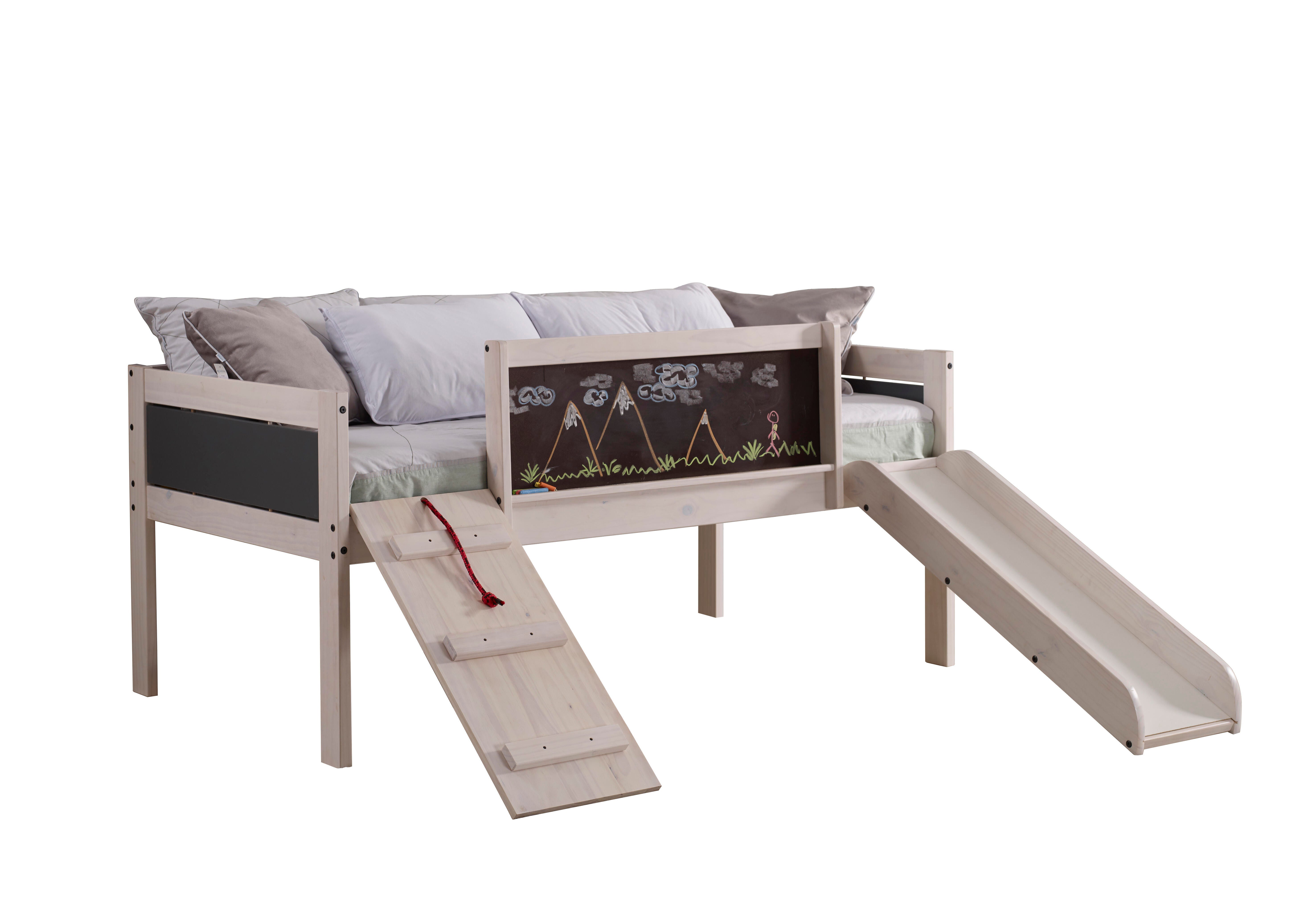 Art & Play Twin Low Loft Bed with Slide, , large