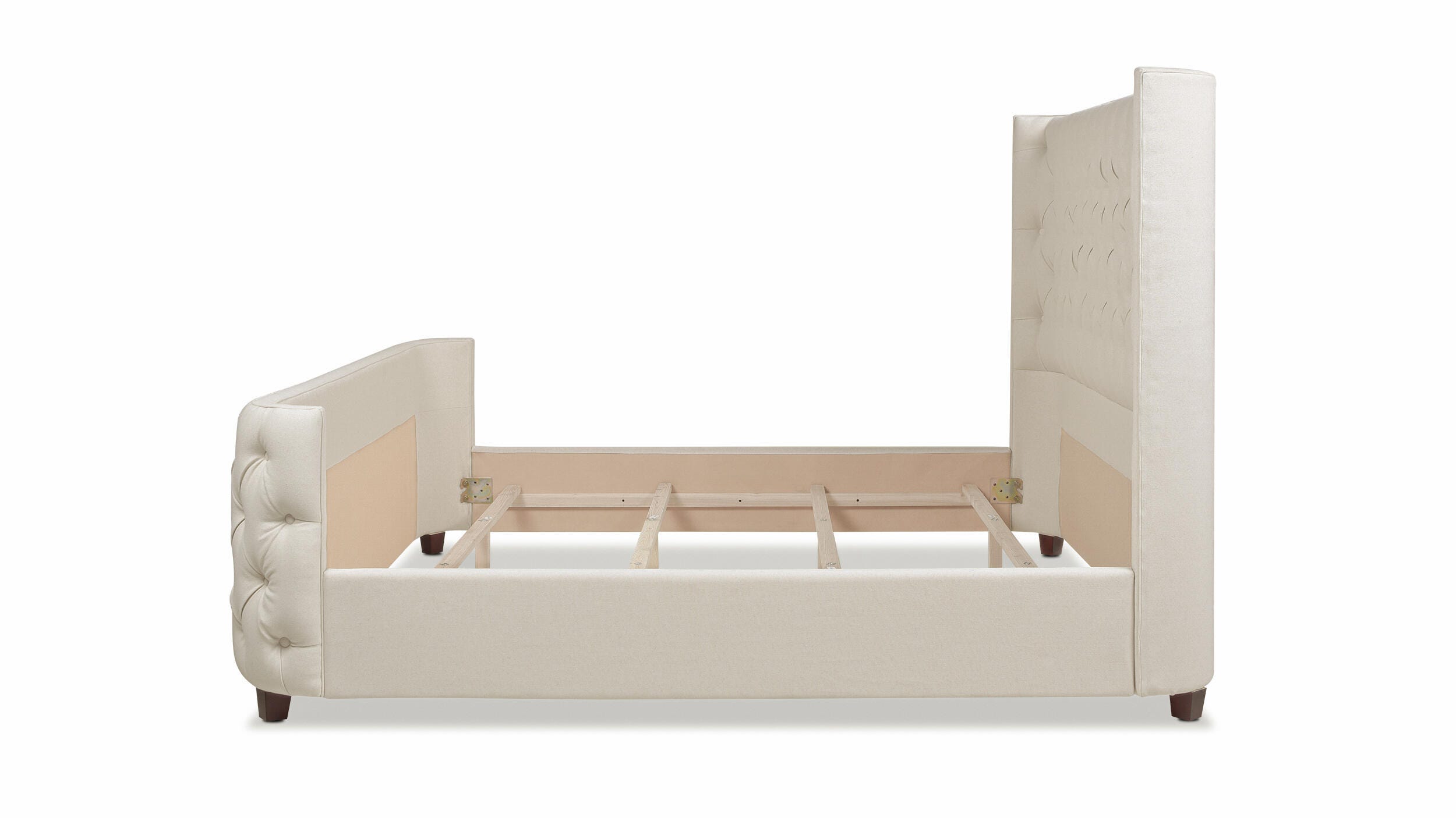 Jennifer Taylor Home Brooklyn Brooklyn King Tufted Panel Bed, Light Beige, large
