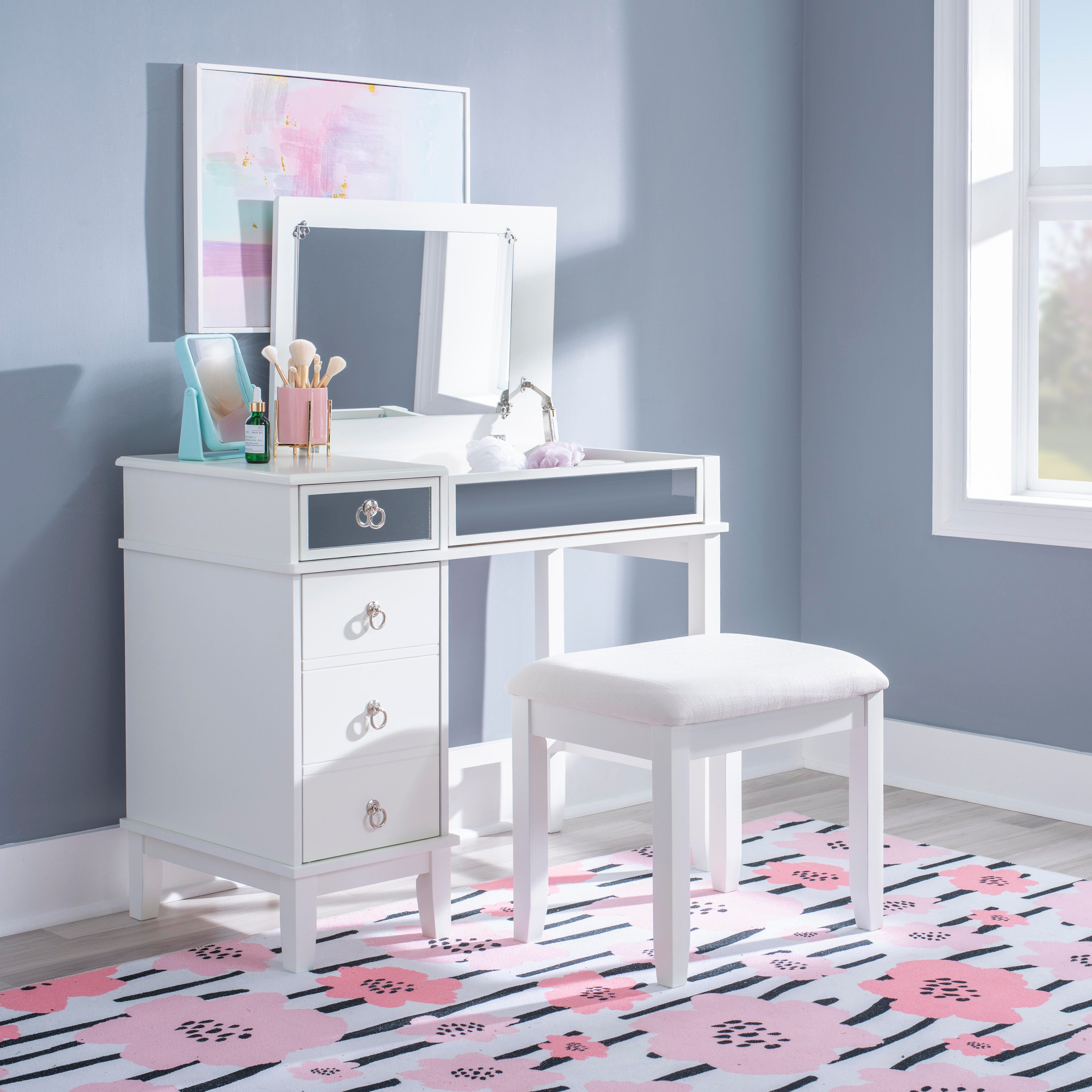 Linon Eva Vanity Set, , large