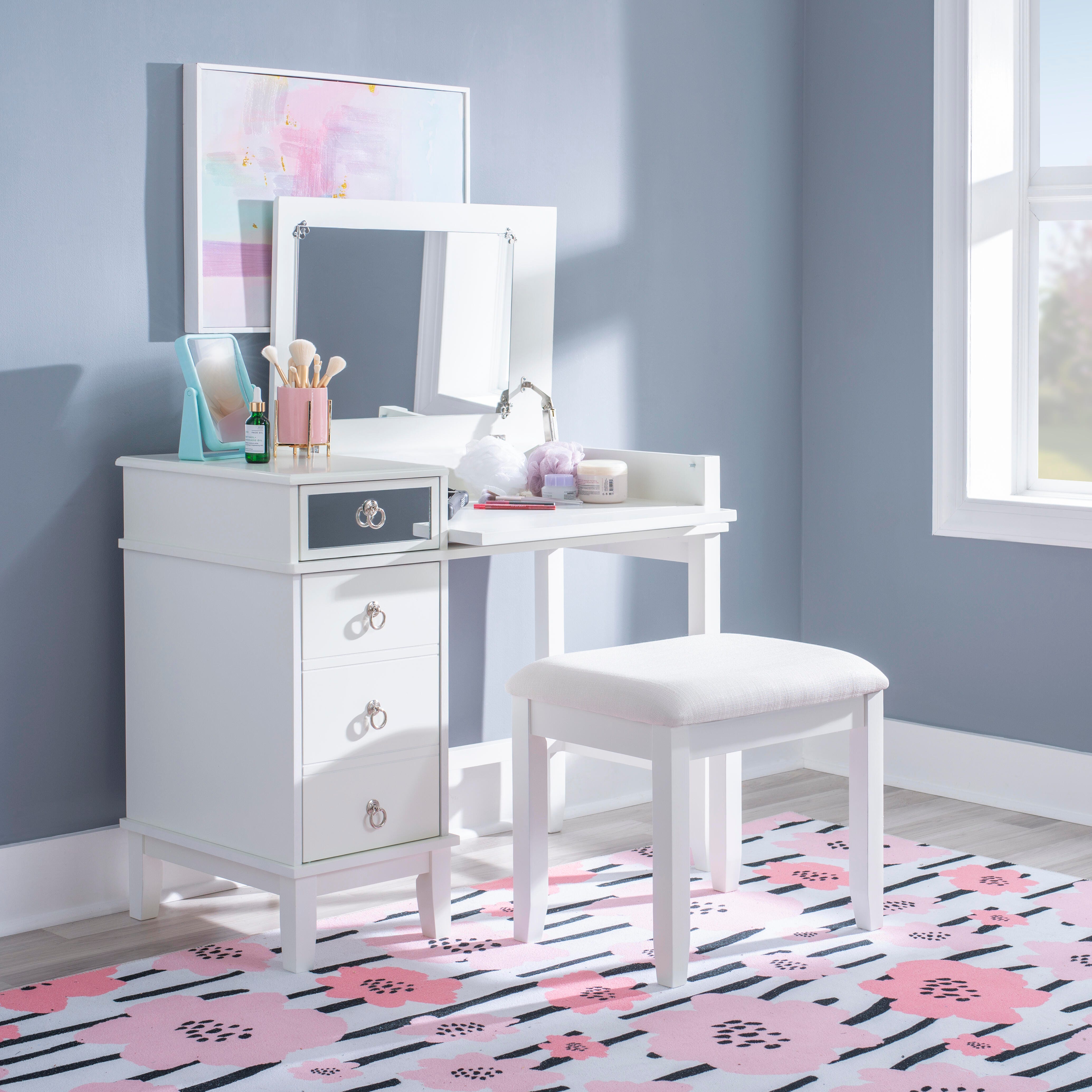 Linon Eva Vanity Set, , large