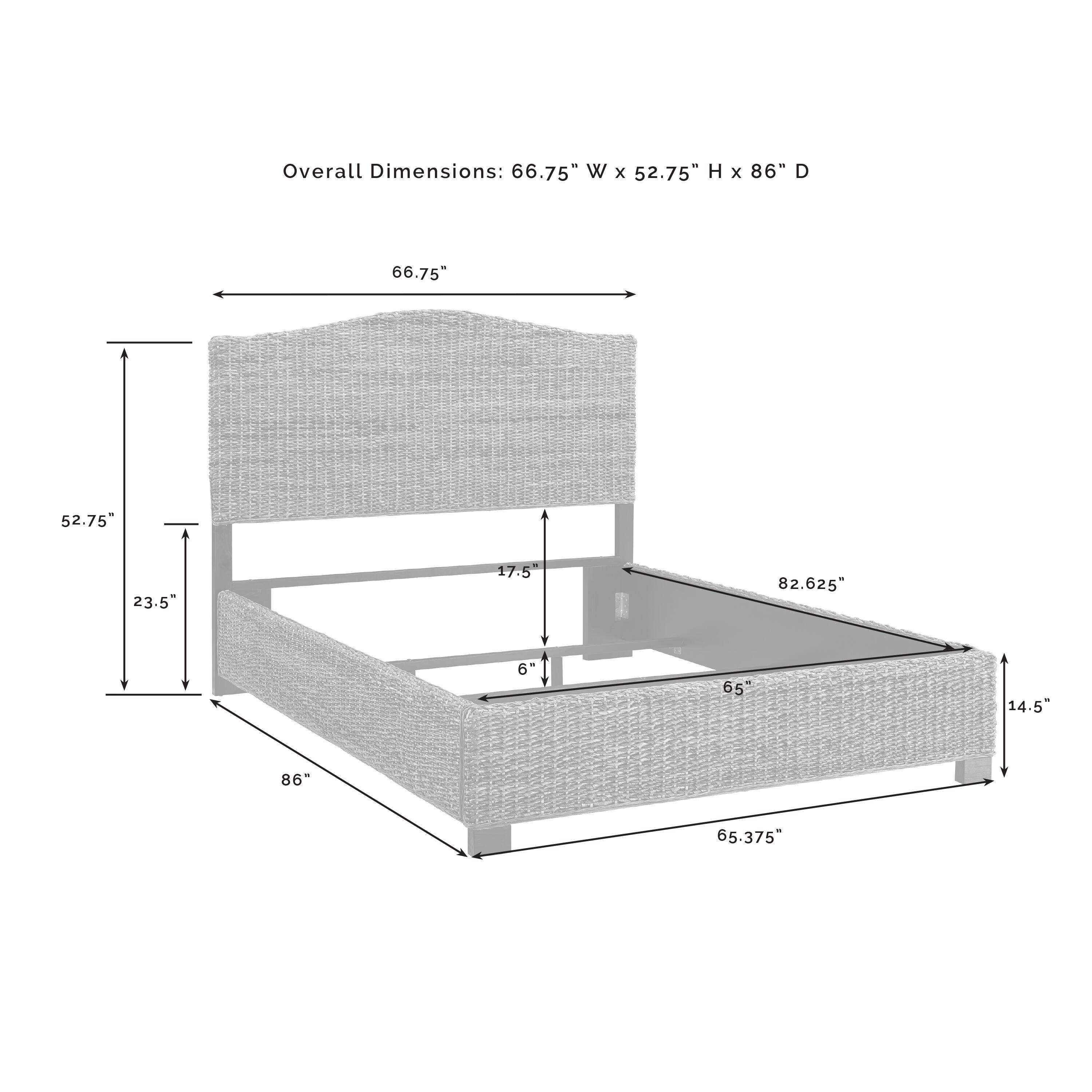 Crosley Serena Bed, Brown, large