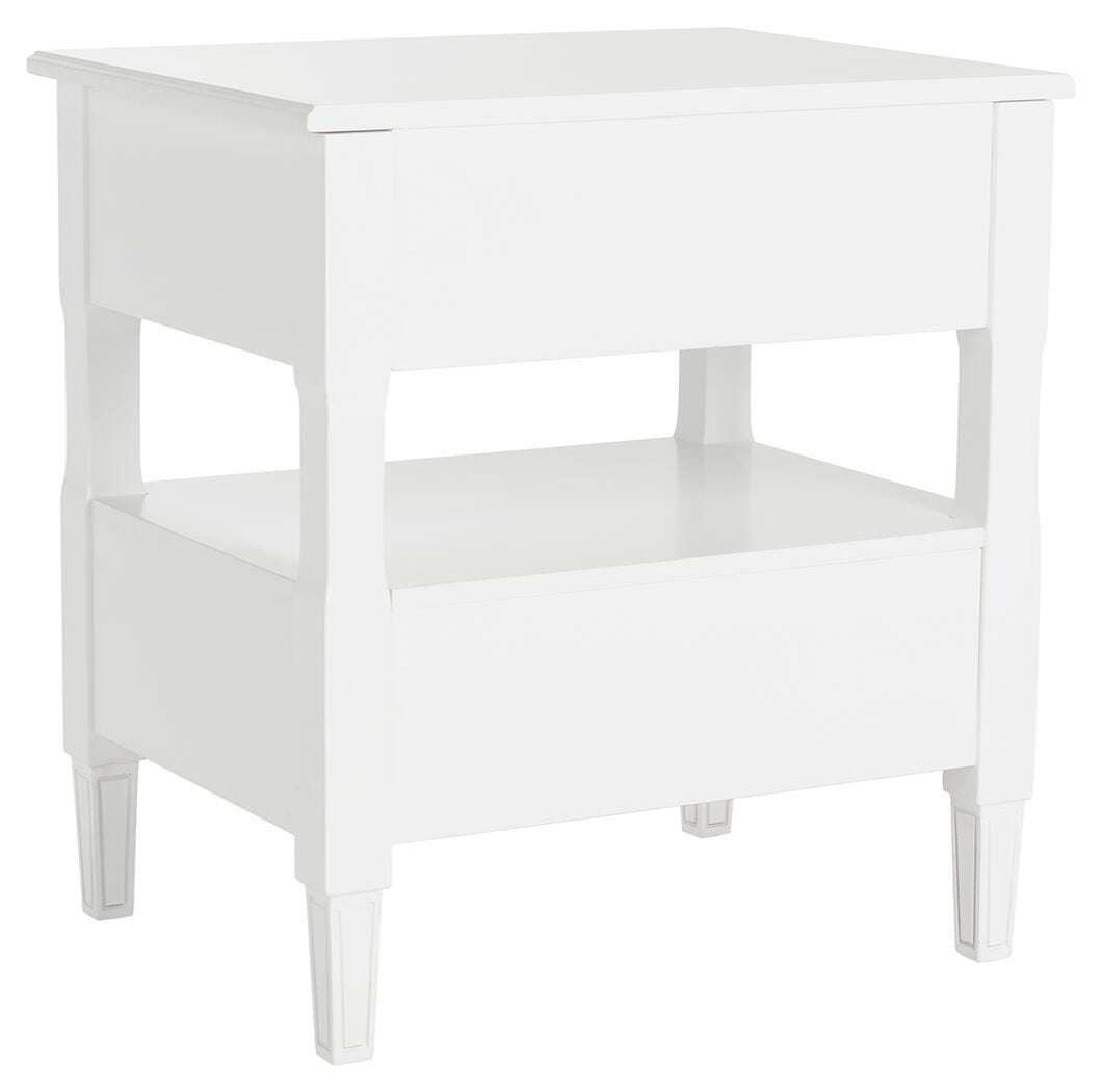 Jenson Two Drawer Night Stand, White, large
