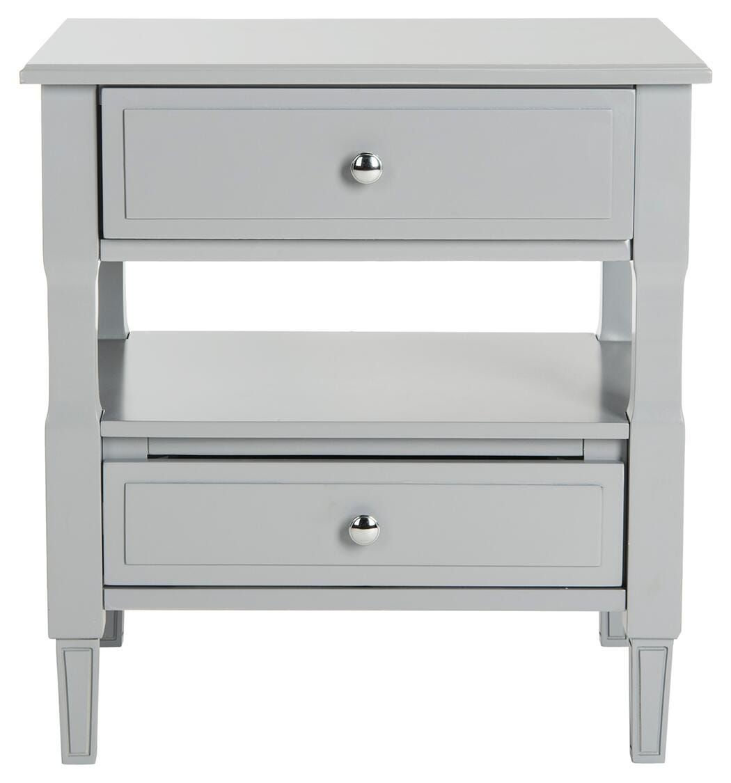 Jenson Two Drawer Night Stand, Gray, large