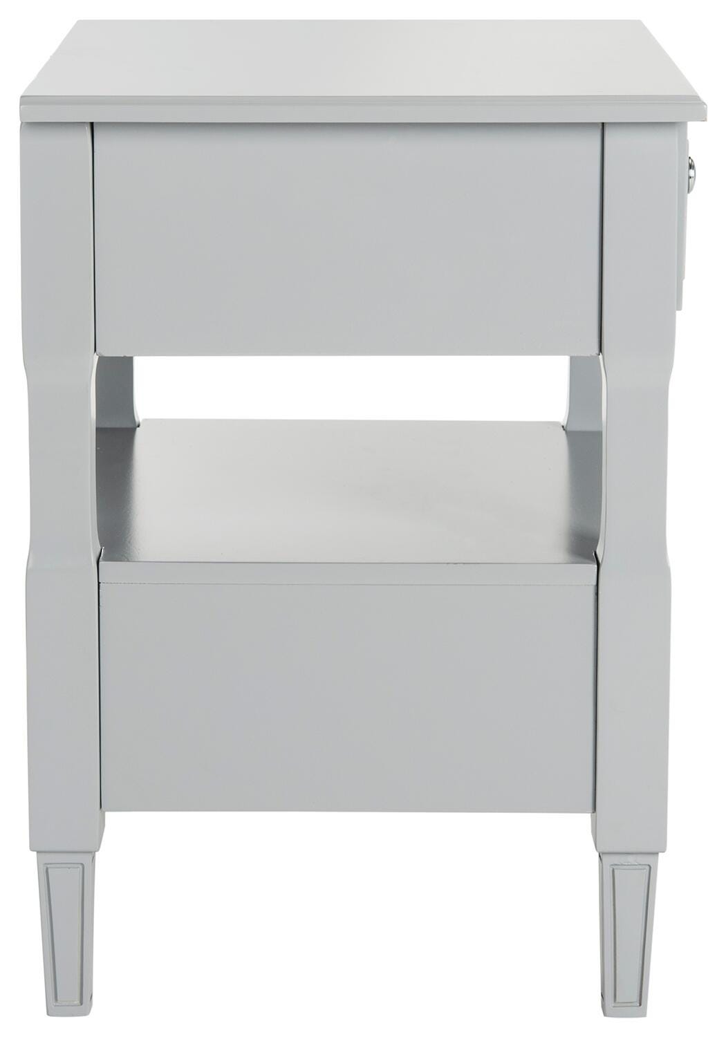 Jenson Two Drawer Night Stand, Gray, large