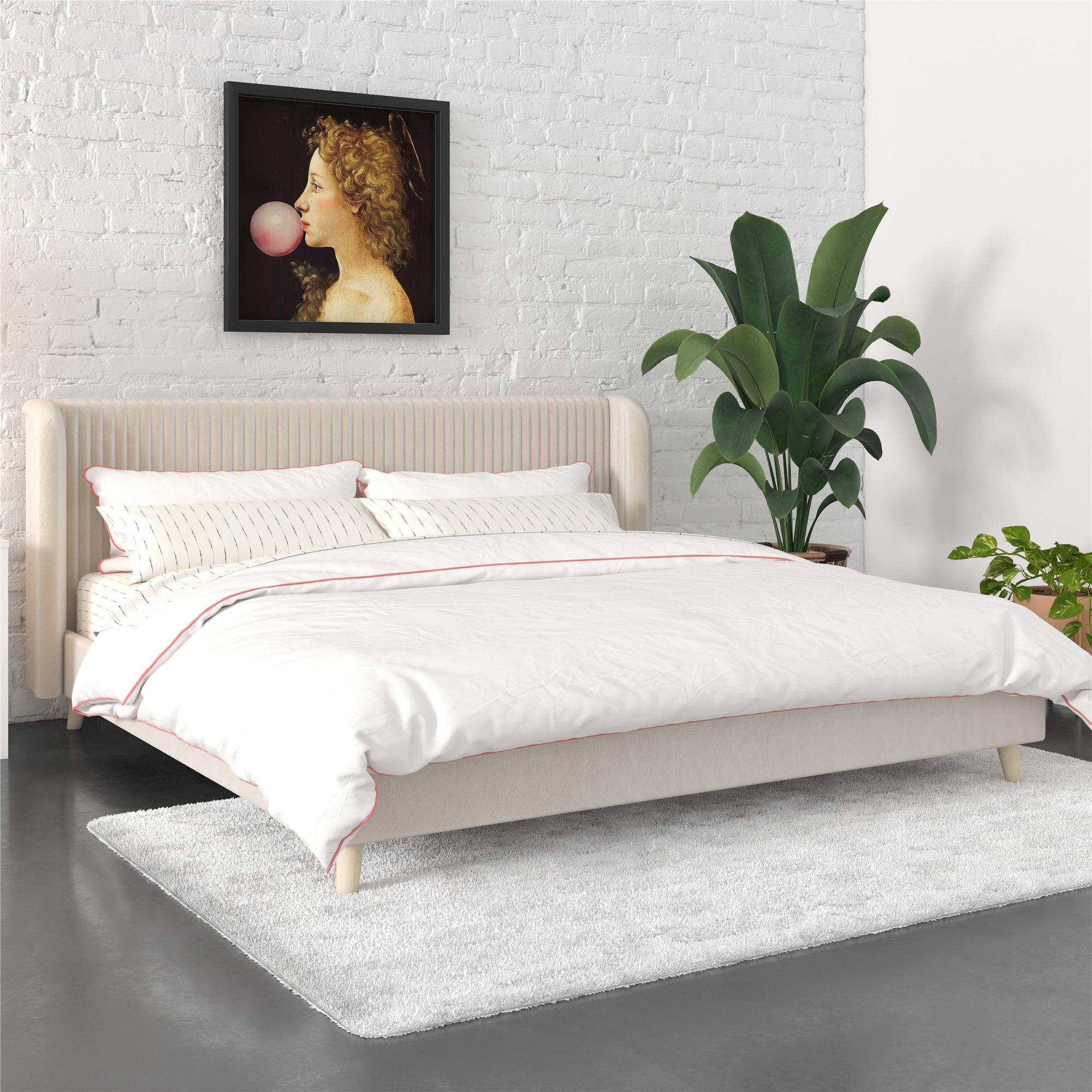 Novogratz Holly Upholstered King Wingback Bed | Ashley Novogratz Holly Upholstered King Wingback Bed | Ashley