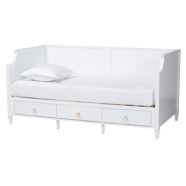 Baxton Studio Lowri Twin 3-Drawer Daybed