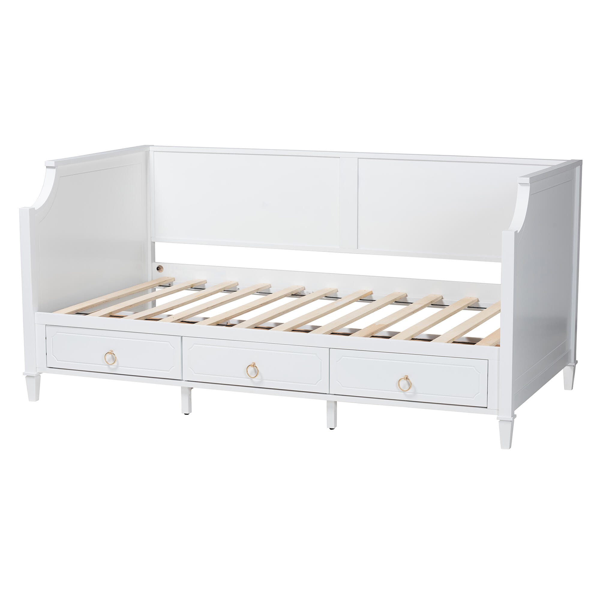 Baxton Studio Lowri Twin 3-Drawer Daybed, , large