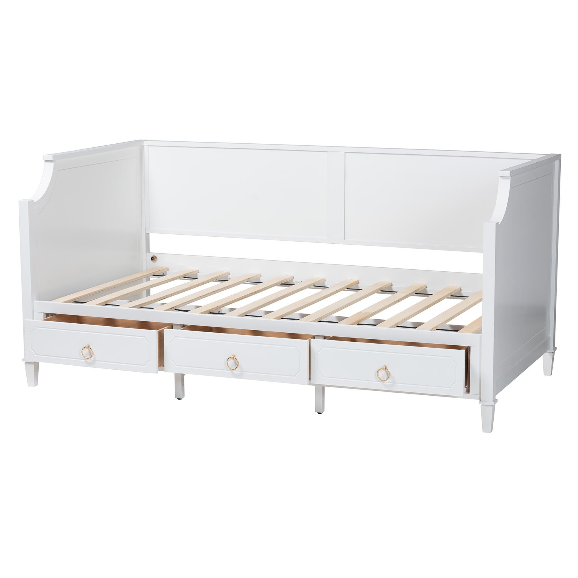 Baxton Studio Lowri Twin 3-Drawer Daybed, , large