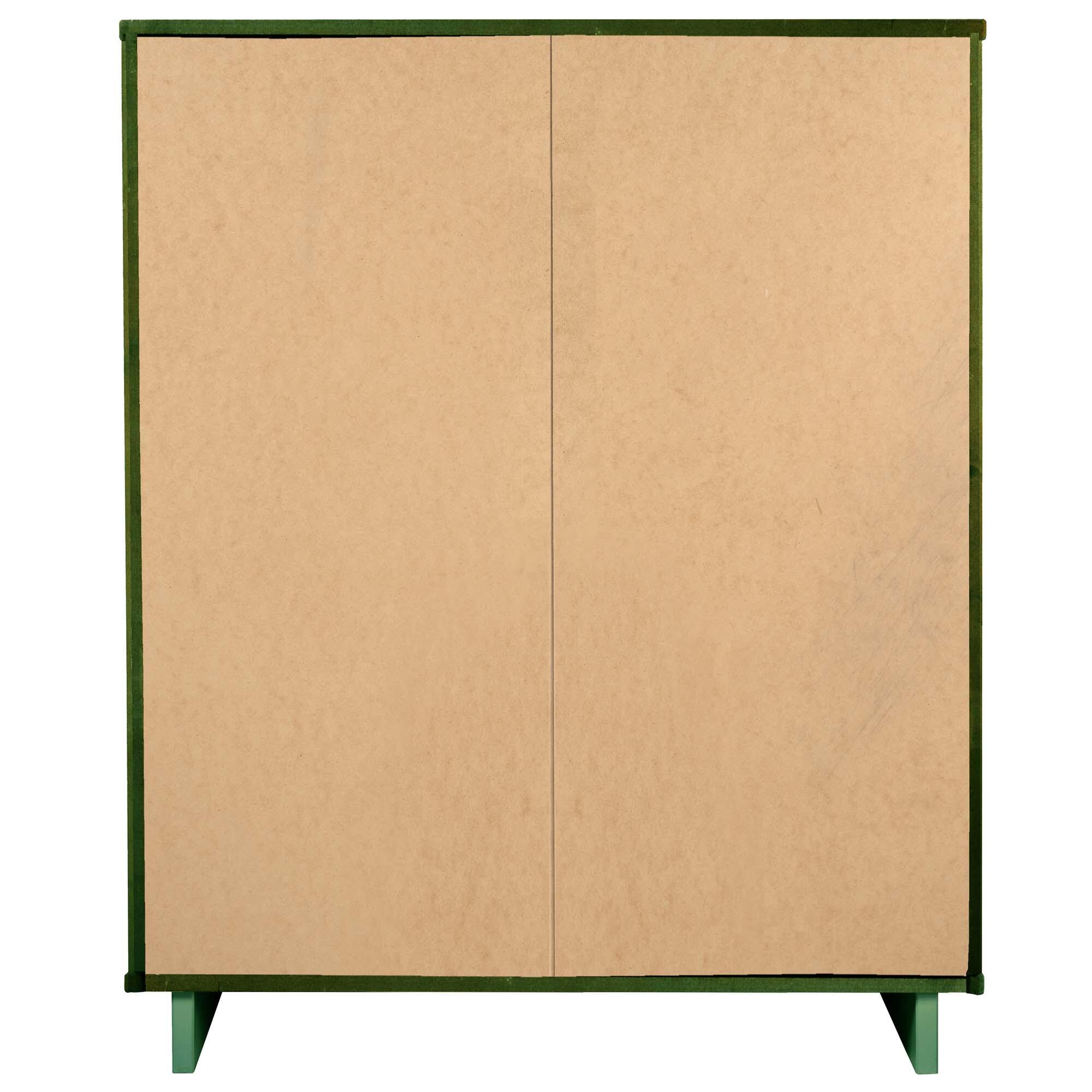 Manhattan Comfort 38" 5 Drawer Dresser, Sage Green, large