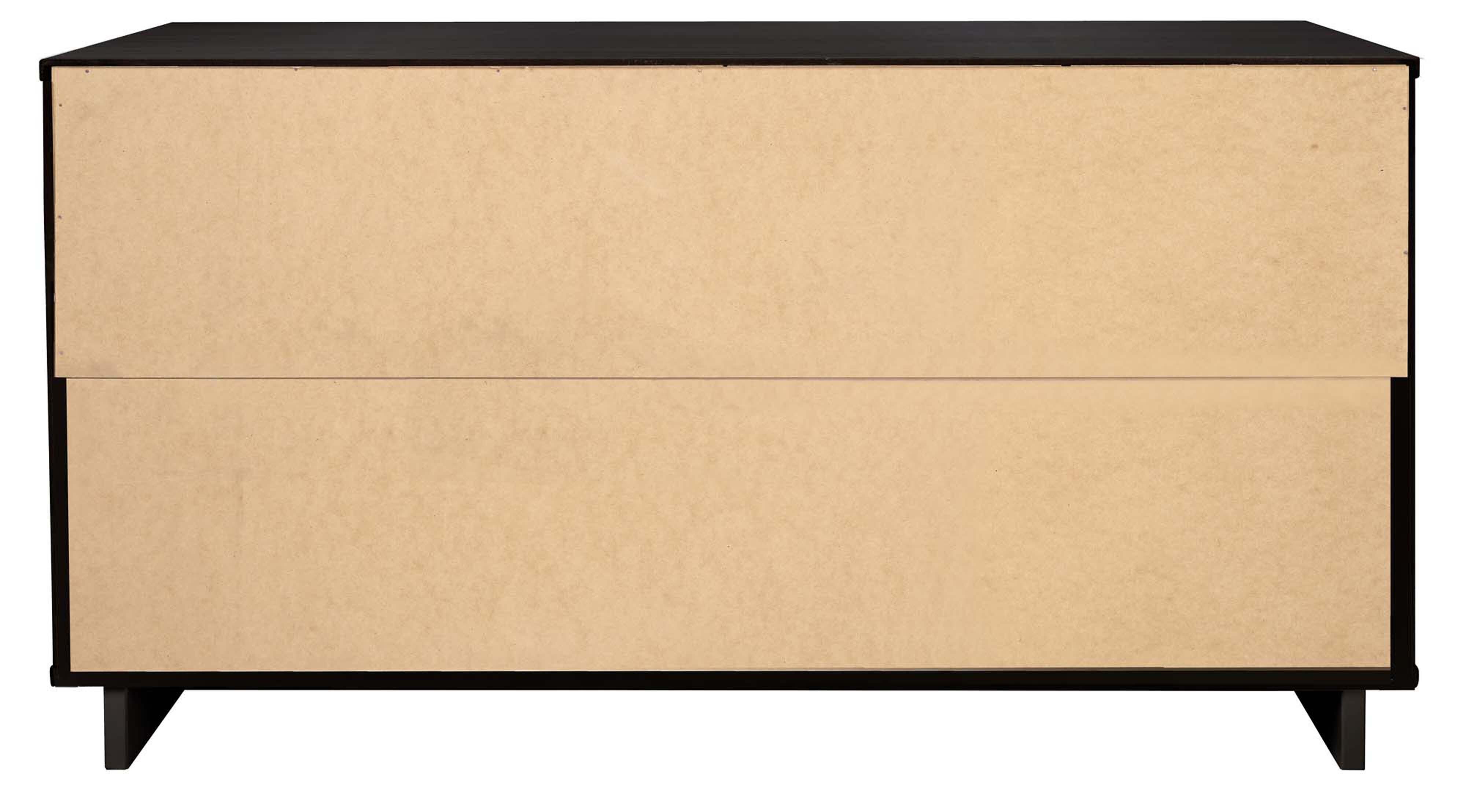 Manhattan Comfort 55" 6 Drawer Dresser, Black, large