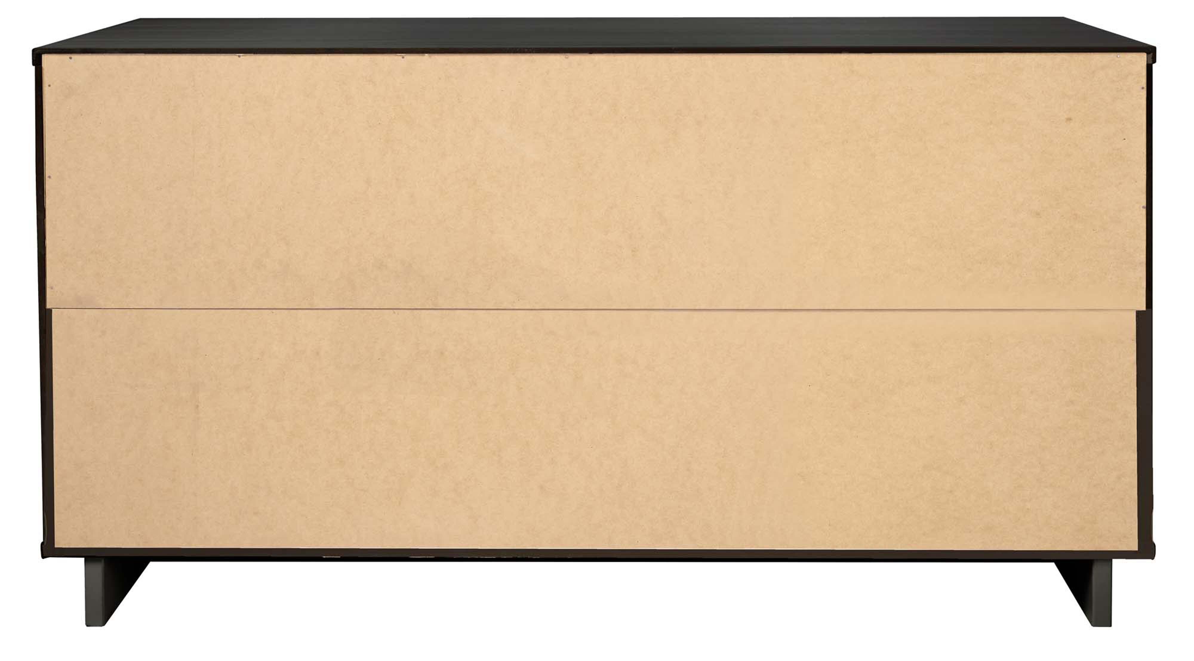 Manhattan Comfort 55" 6 Drawer Dresser, Dark Gray, large