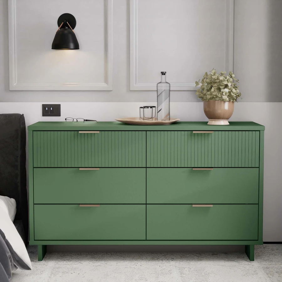Manhattan Comfort 55" 6 Drawer Dresser | Ashley Manhattan Comfort 55" 6 Drawer Dresser | Ashley
