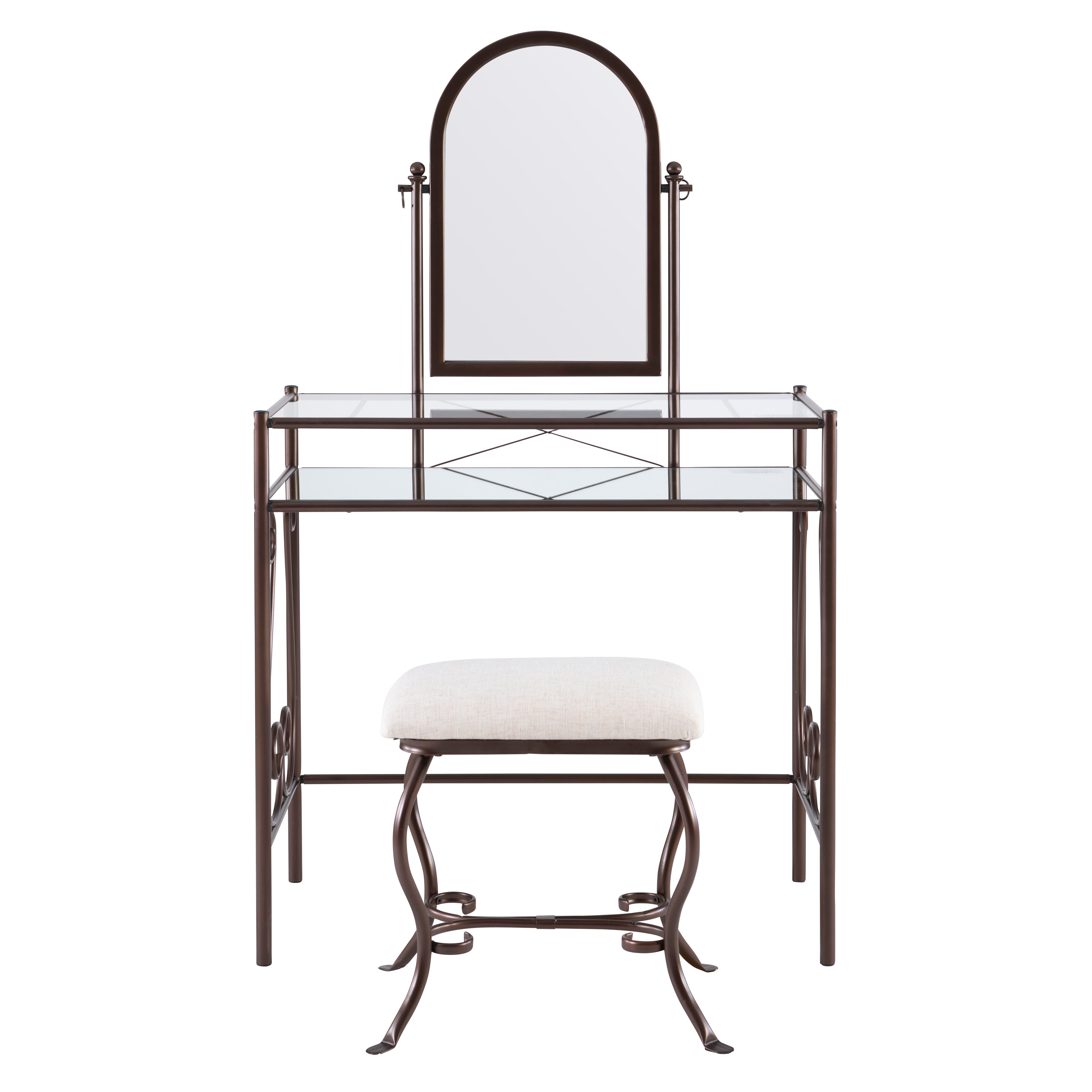 Linon Leah Vanity Set, , large