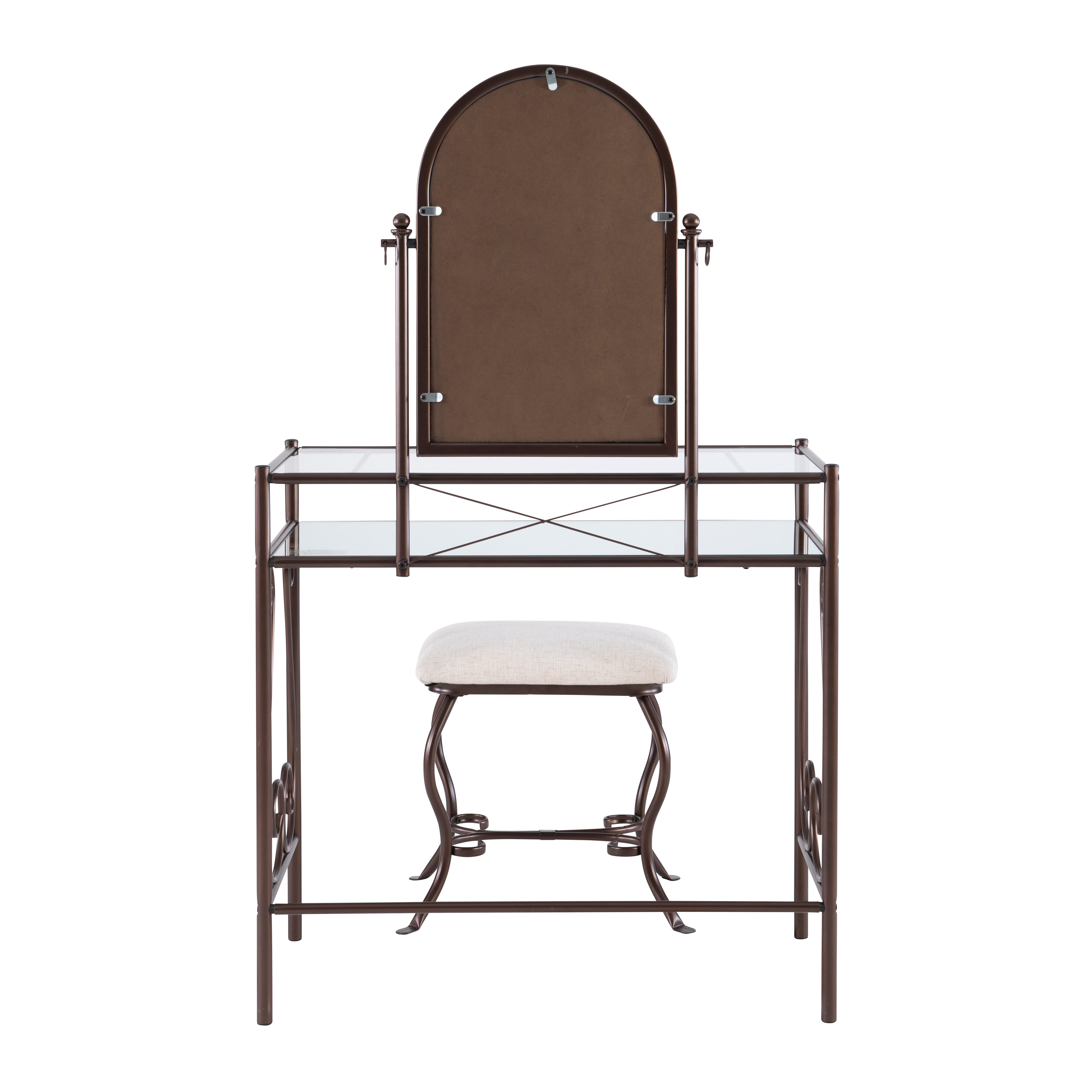 Linon Leah Vanity Set, , large