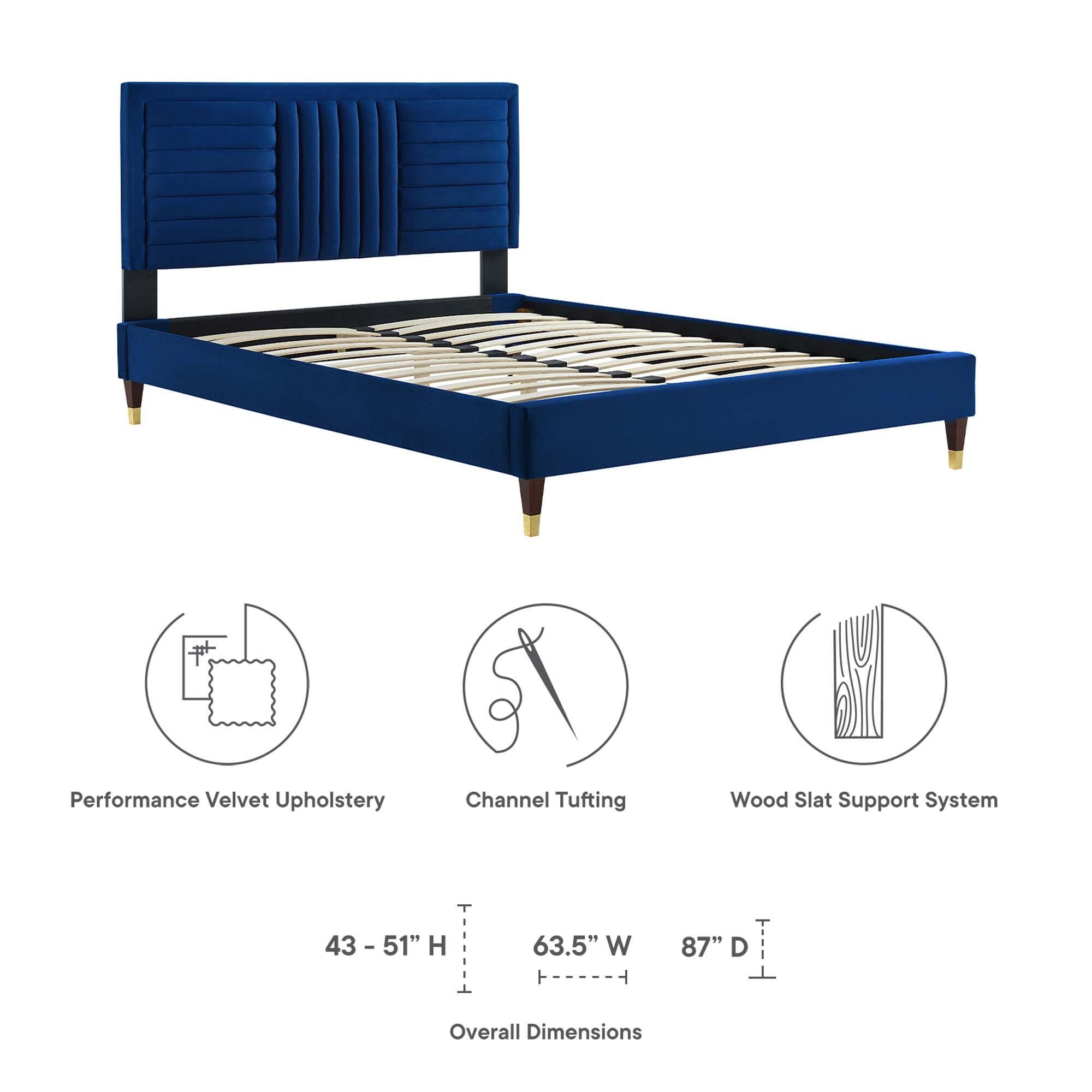 Modway Sofia Full Platform Bed, , large