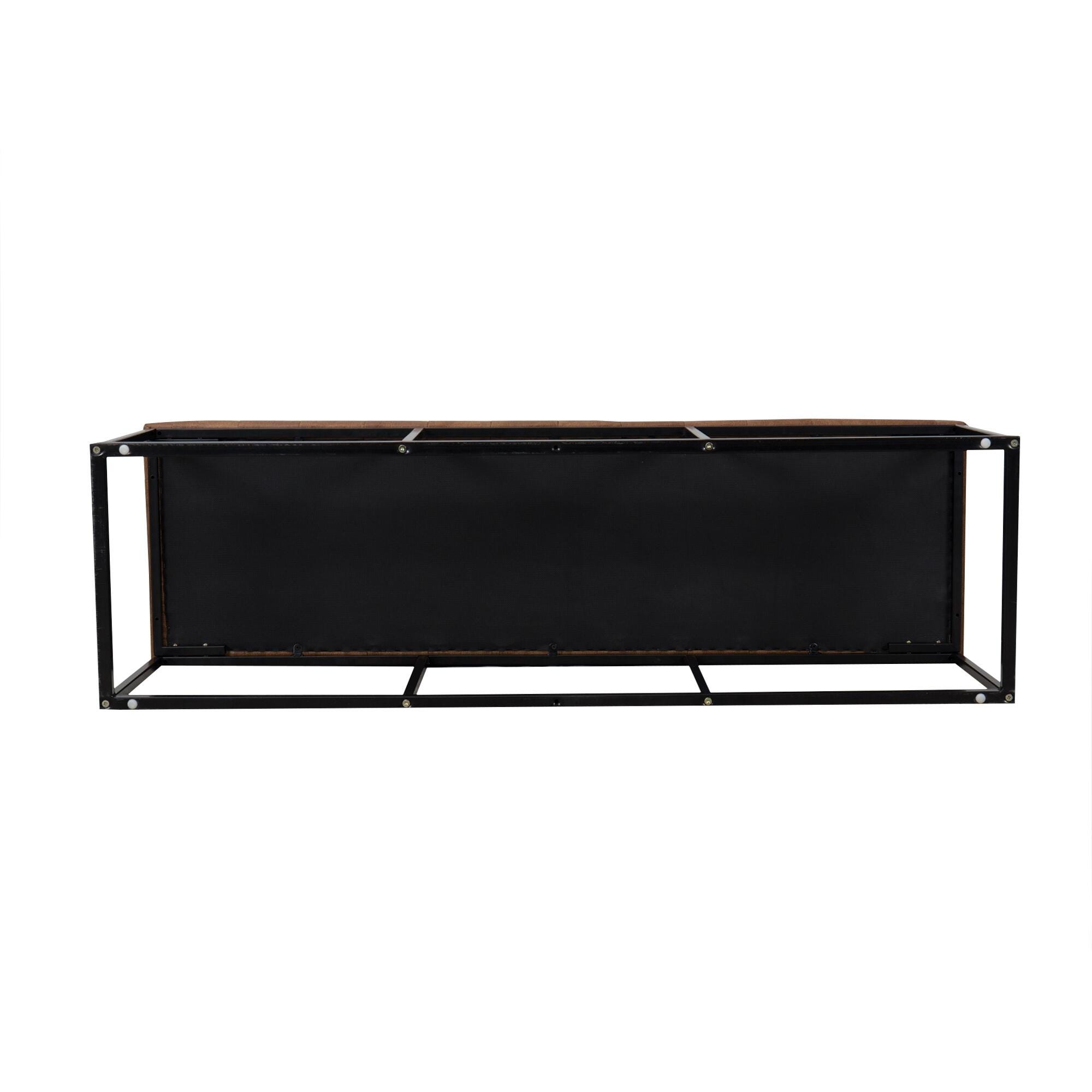 Reese Decorative Bench with Button Tufting, , large
