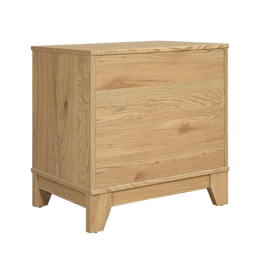 Manhattan Comfort Sheridan Cane 1-Drawer Nightstand Set of 2, , large