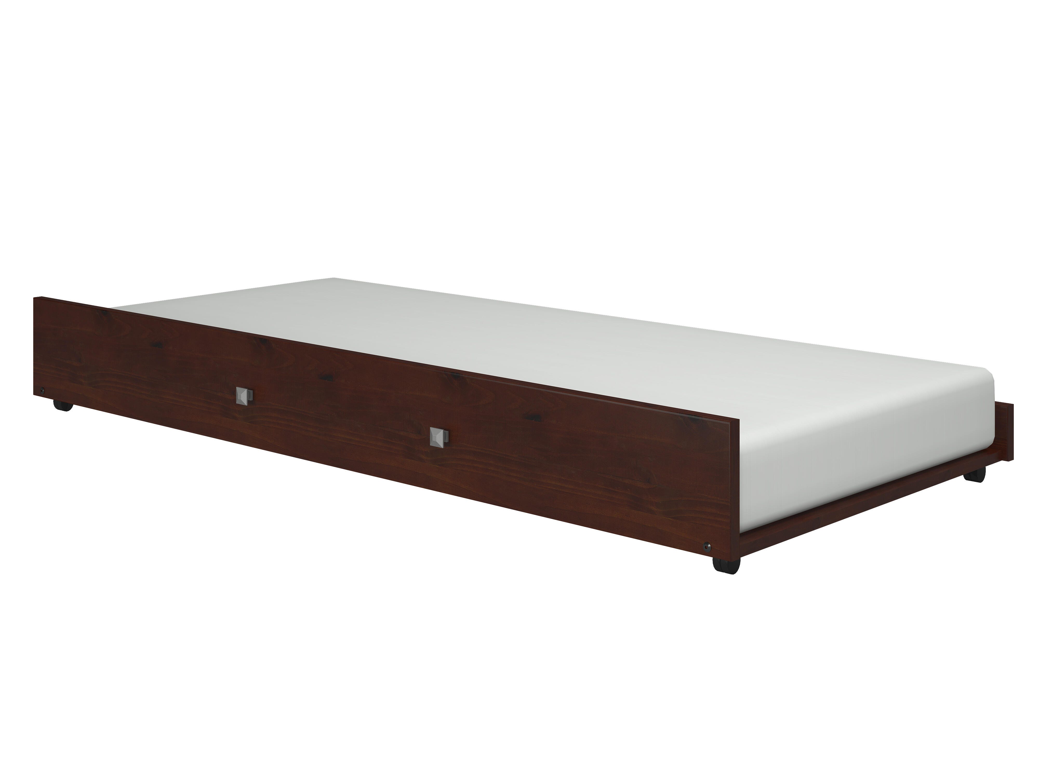 Donco Kids Econo Scandinavian Twin Bed with Twin Trundle, Cappuccino, large