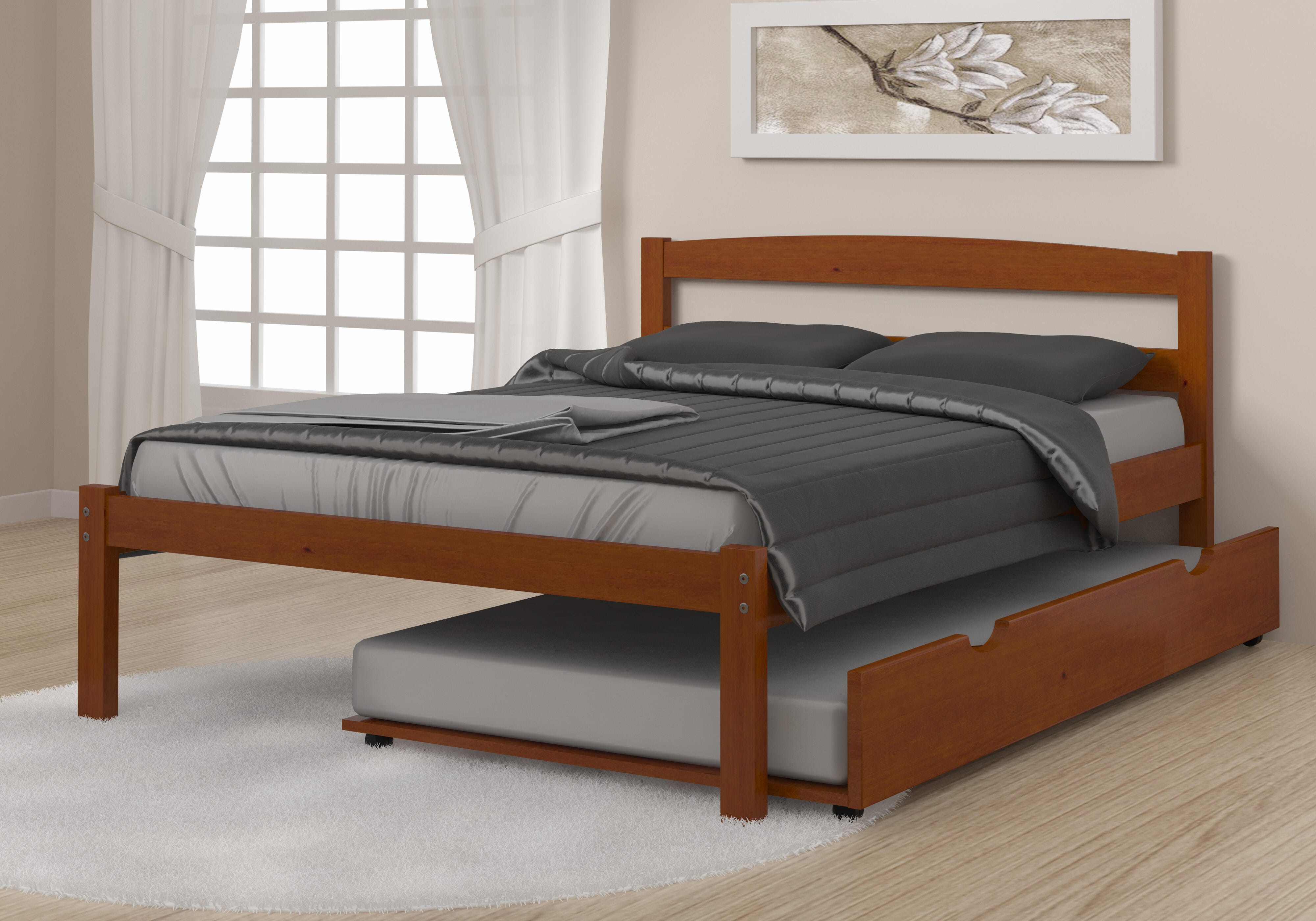 Donco Kids Econo Full Bed with Twin Trundle, Espresso, large