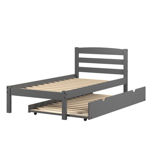 Donco Kids Econo Scandinavian Twin Bed with Twin Trundle