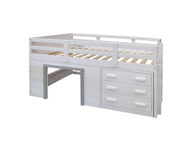 Donco Kids Sweet Dreams Twin Loft with 3 Drawer Chest