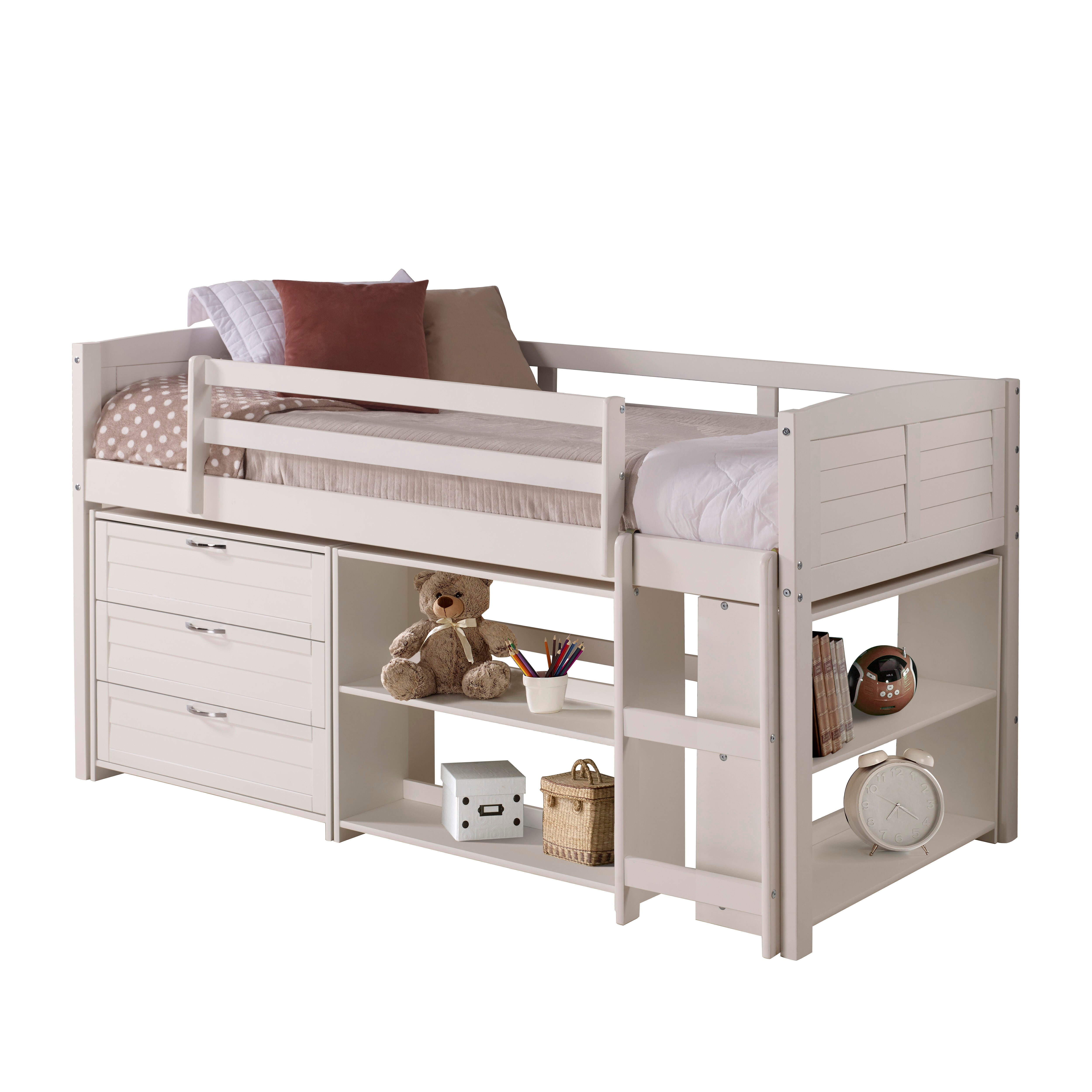 Donco Kids Louver Twin Modular Loft Bed, , large