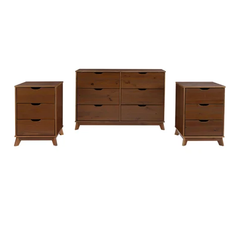 Linon Pierce 2 Nightstands and Dresser Set | Ashley Linon Pierce 2 Nightstands and Dresser Set | Ashley