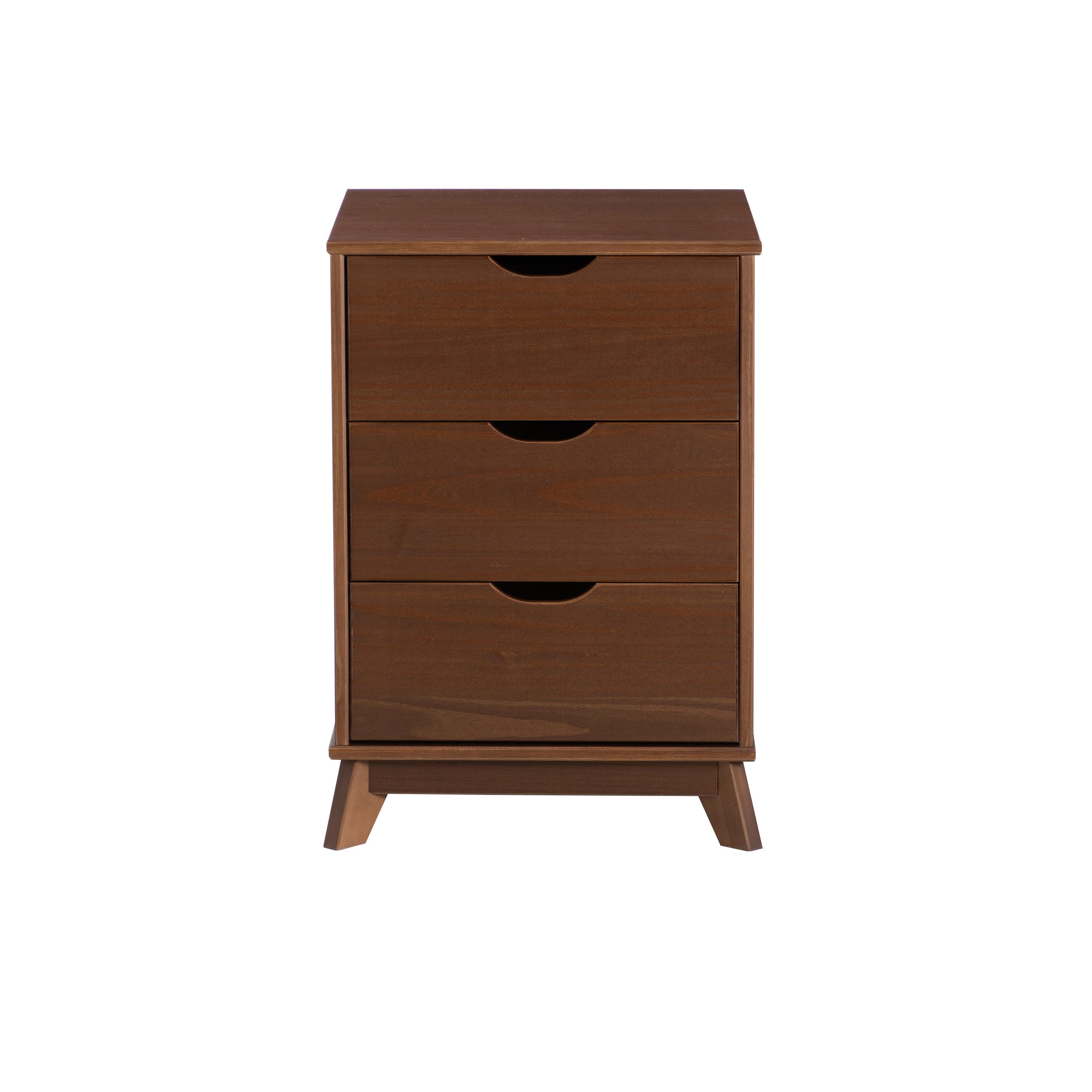 brown nightstand and dresser set Faux Leather King Bedroom Set with 1 Fluted Dresser & 2 Nightstands Light Brown main image 1