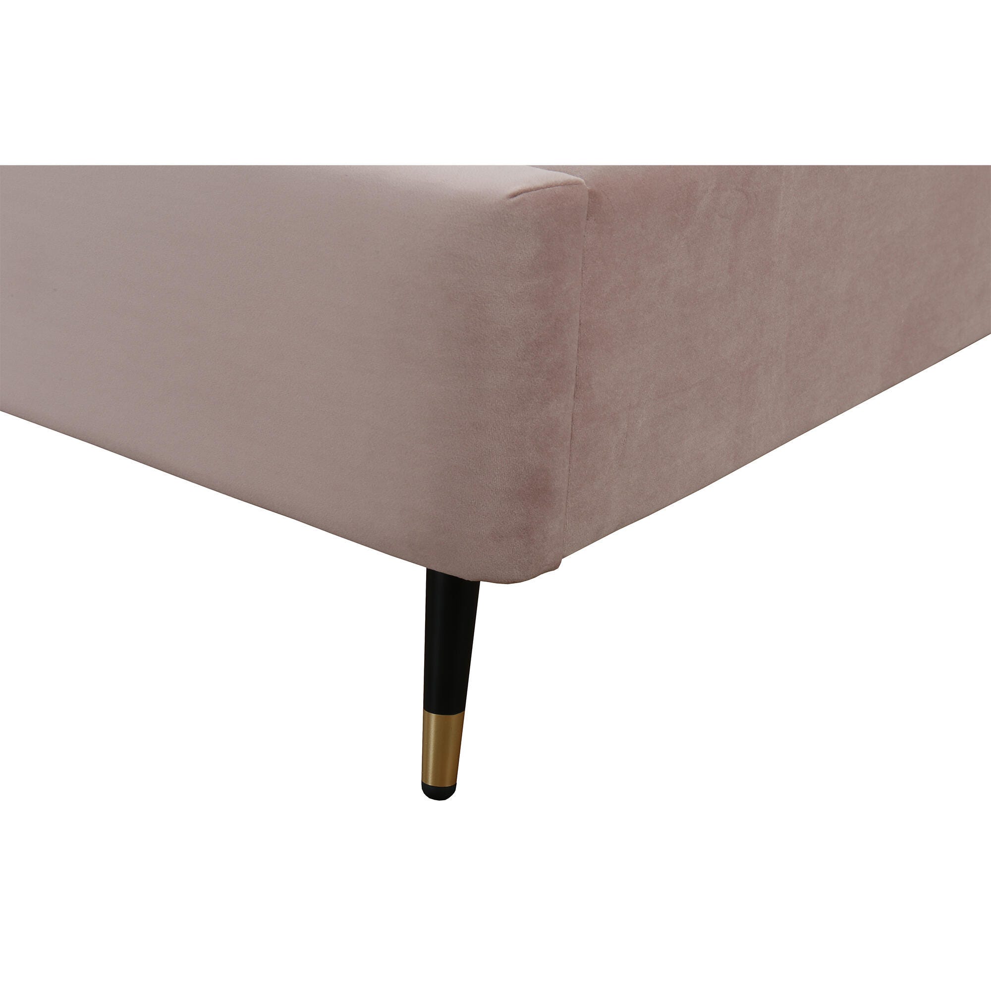 Manhattan Comfort Crosby Twin Platform Bed, Blush, large