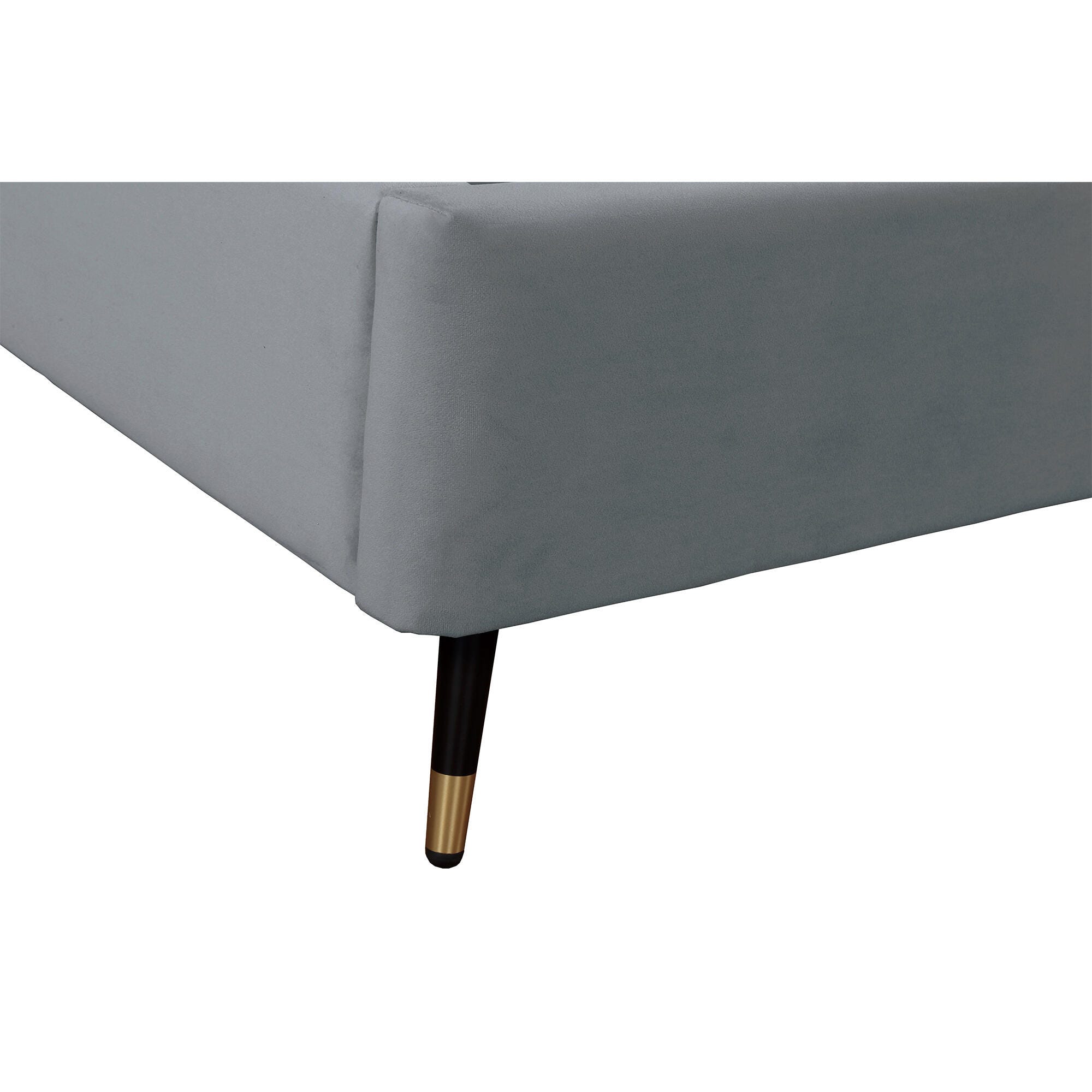 Manhattan Comfort Crosby Twin Platform Bed, Gray, large