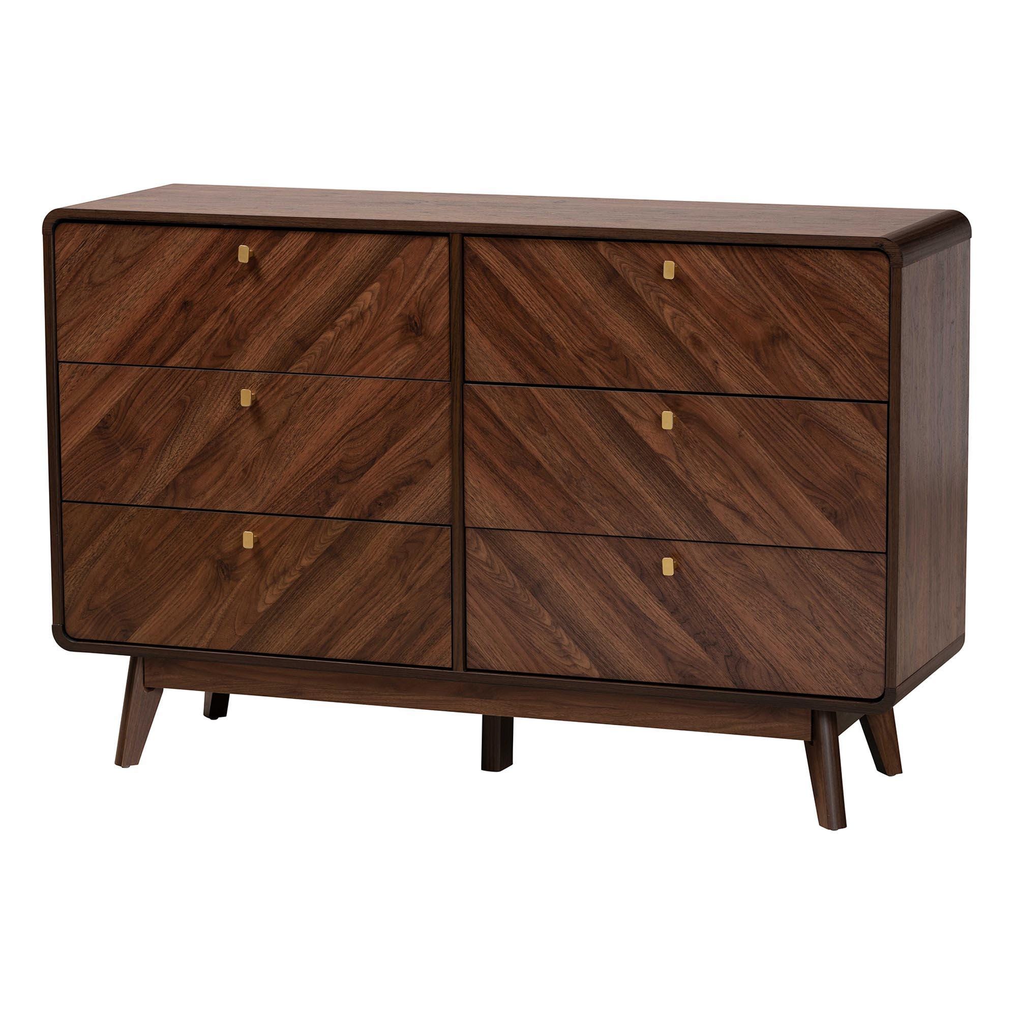 Baxton Studio Markell 52" 6-Drawer Dresser, , large