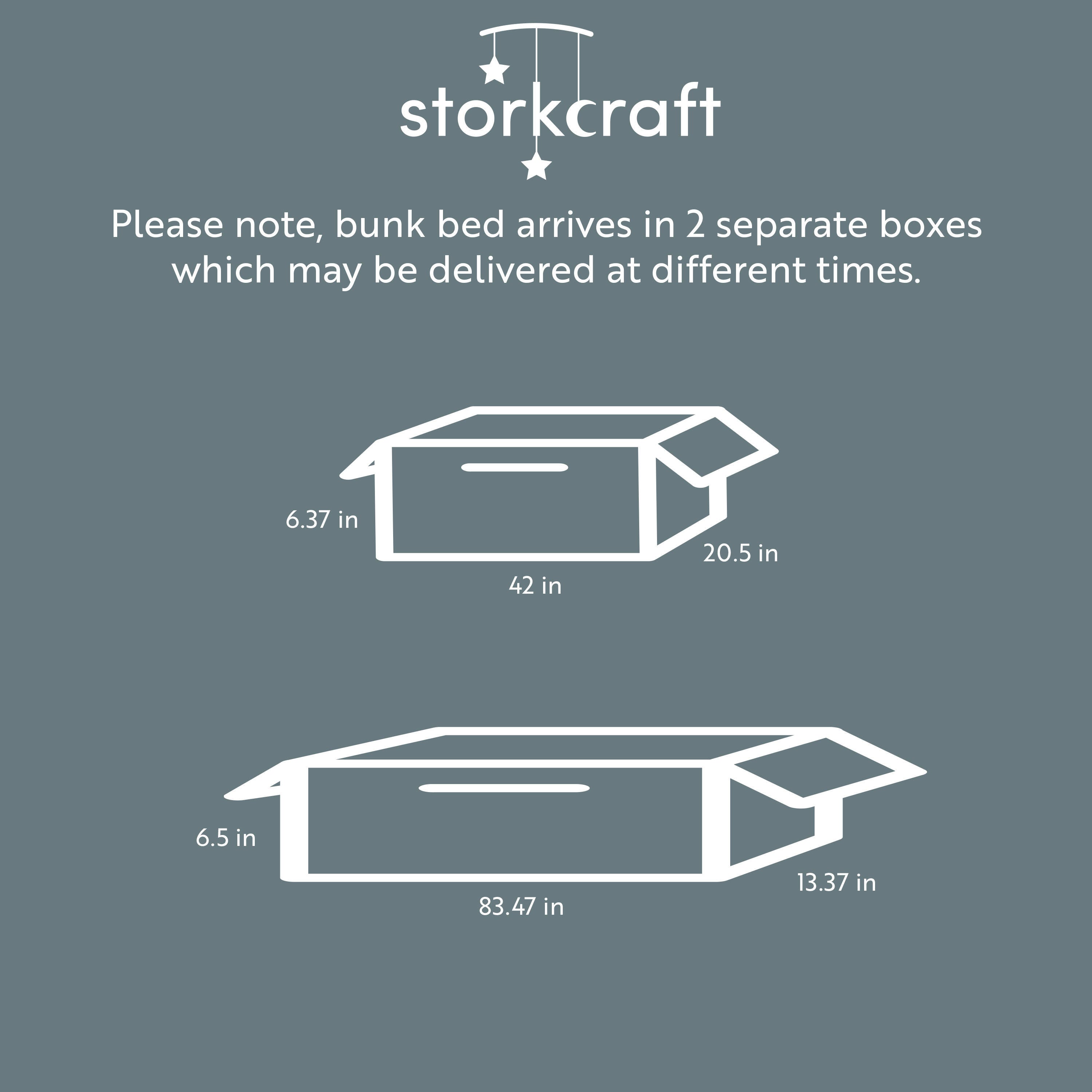Storkcraft Caribou Twin-over-Twin Bunk Bed, Espresso, large