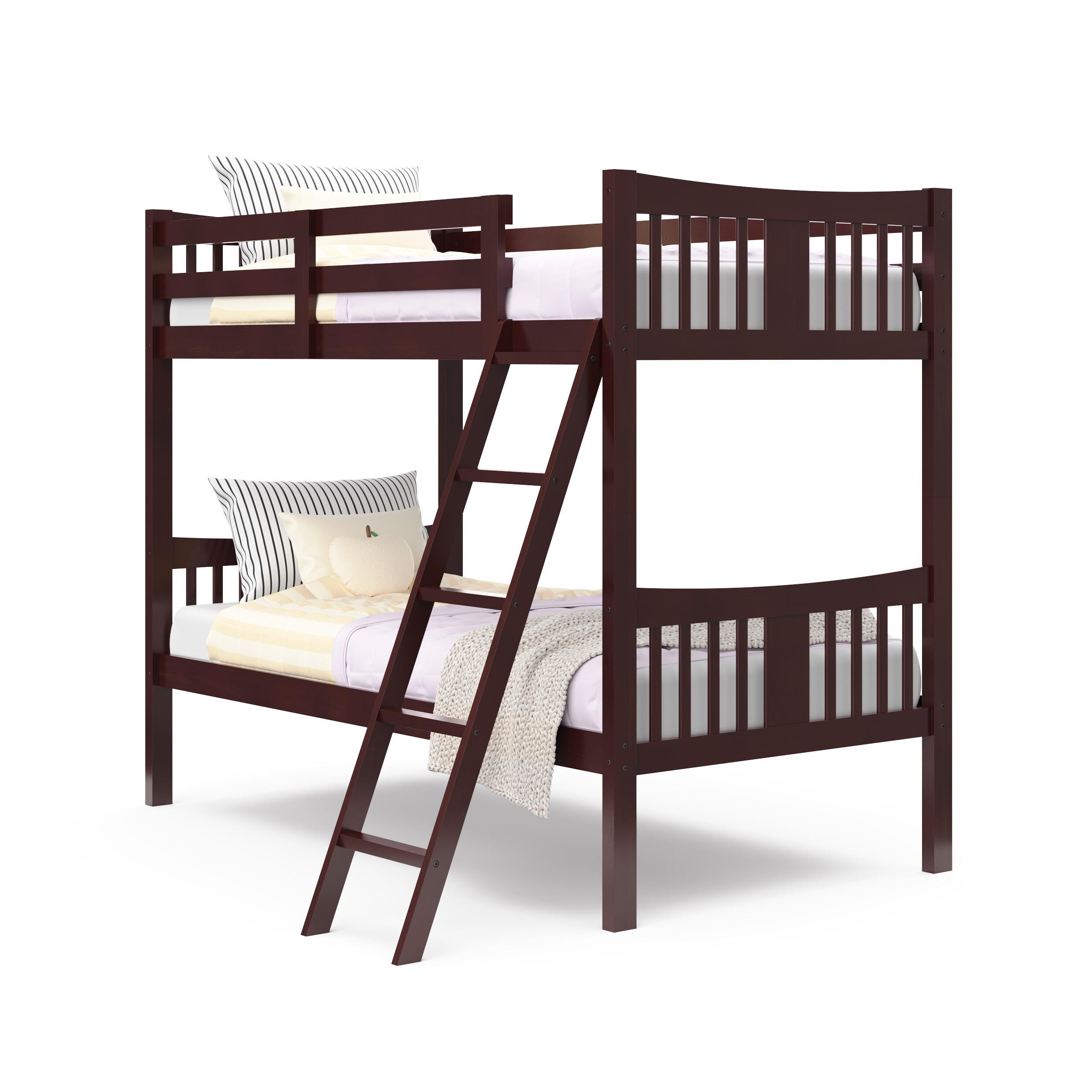 Storkcraft Caribou Twin-over-Twin Bunk Bed, Espresso, large