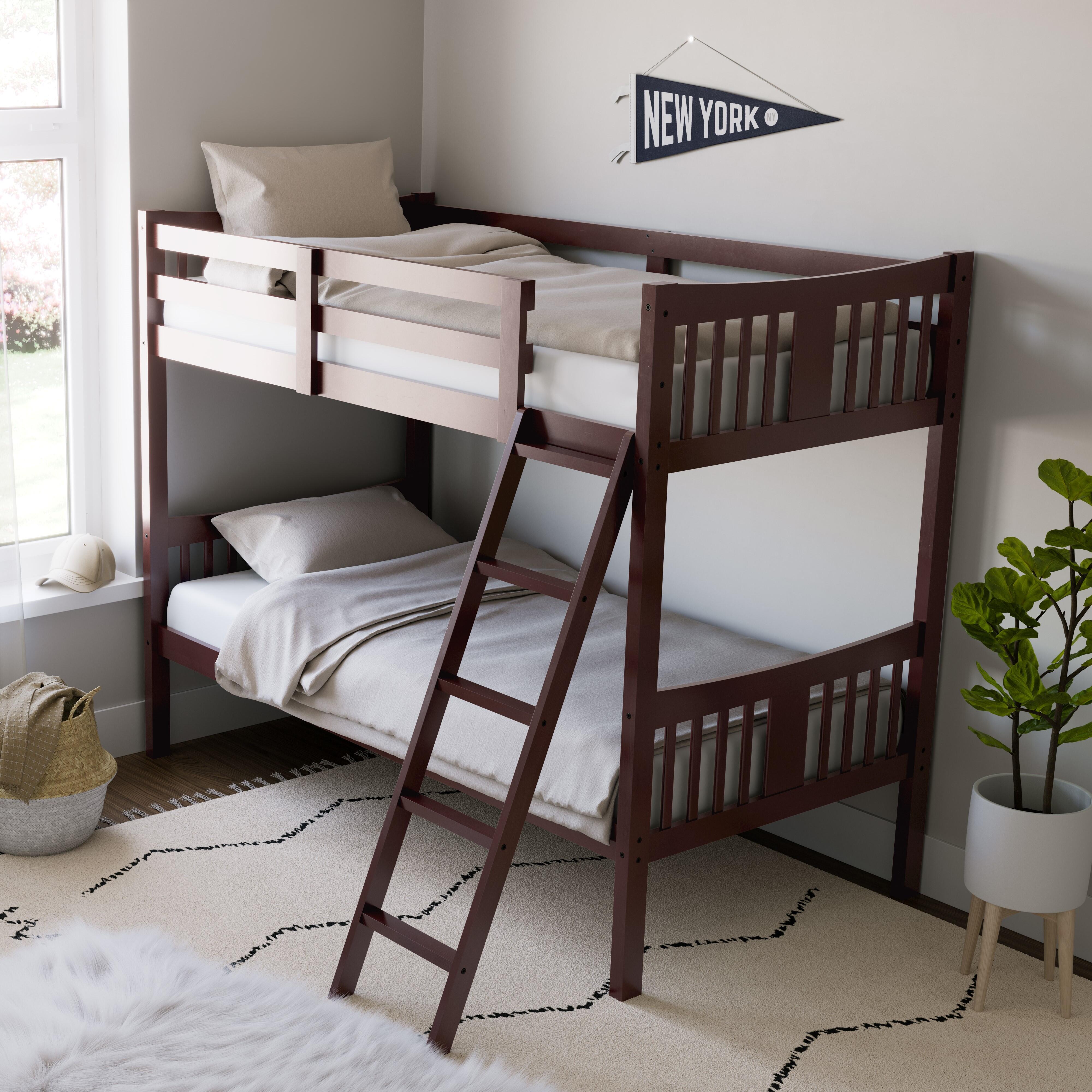 Storkcraft Caribou Twin-over-Twin Bunk Bed, Espresso, large