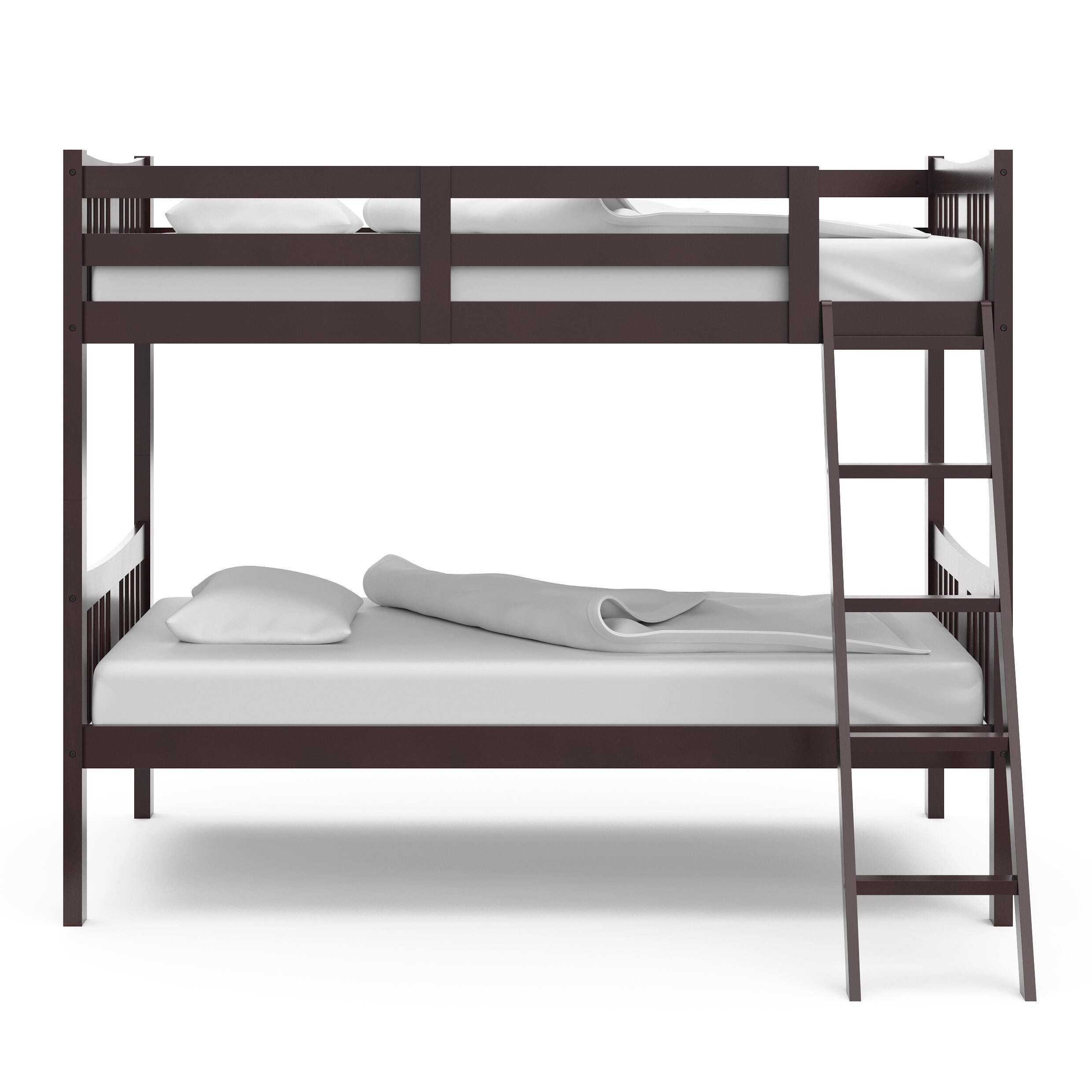 Storkcraft Caribou Twin-over-Twin Bunk Bed, Espresso, large