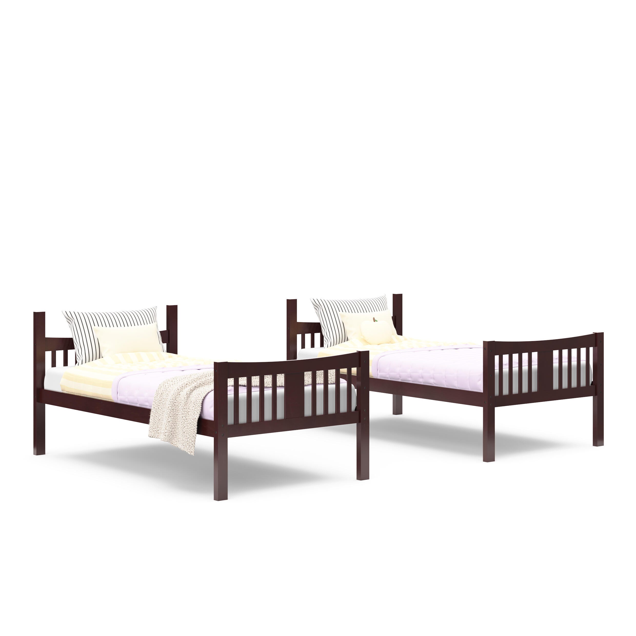 Storkcraft Caribou Twin-over-Twin Bunk Bed, Espresso, large