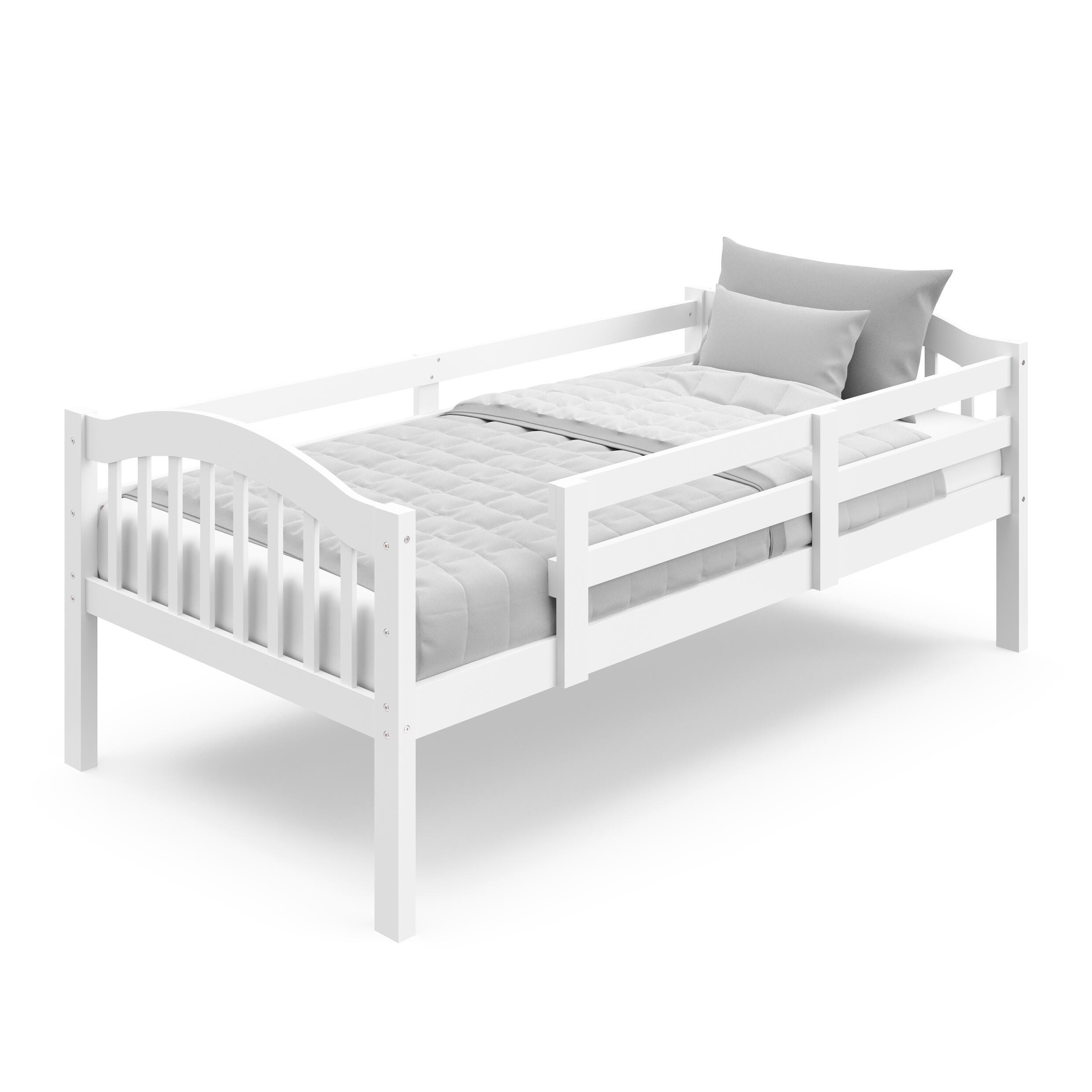 Storkcraft Longhorn Twin-over-Twin Bunk Bed, White, large