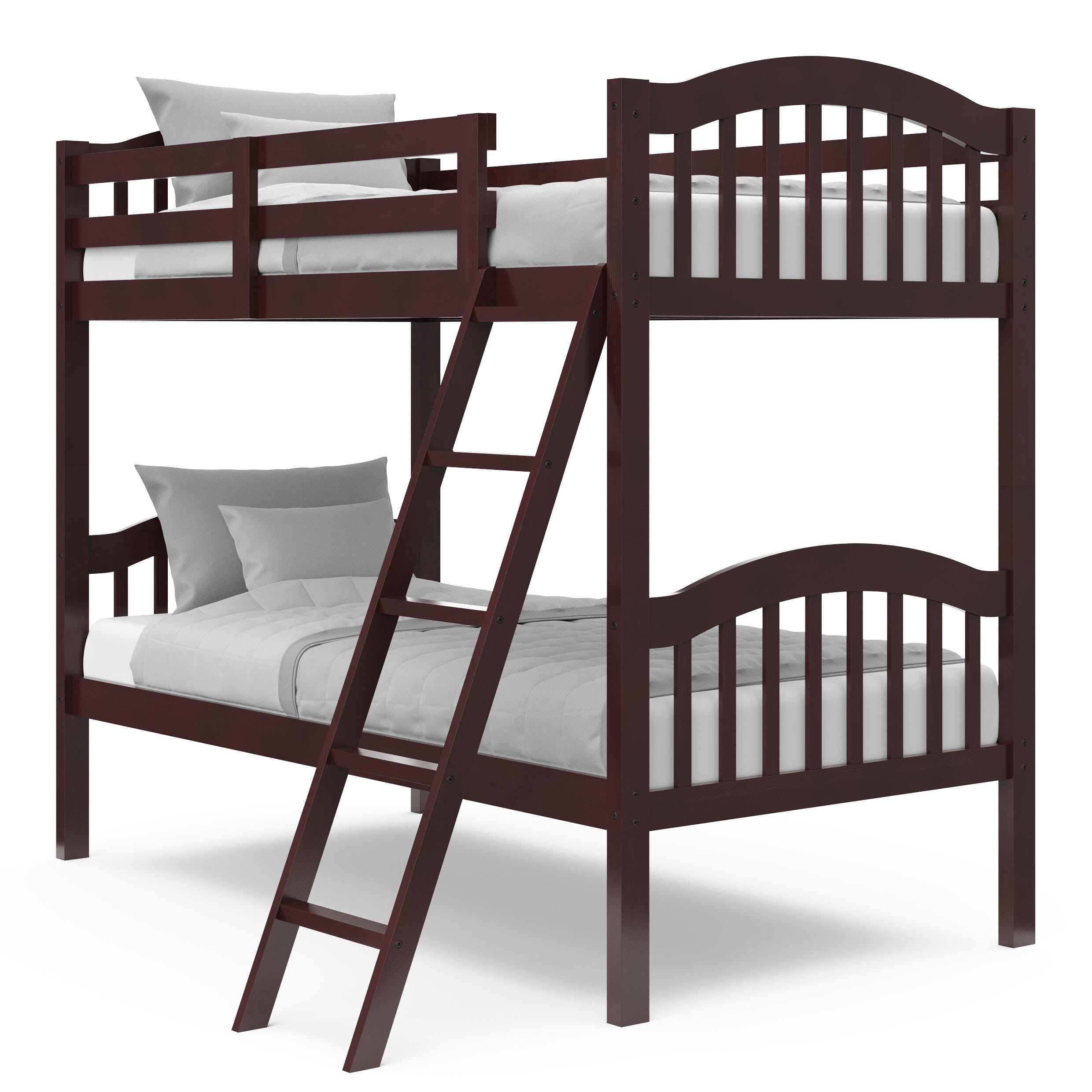 Storkcraft Longhorn Twin-over-Twin Bunk Bed, Espresso, large