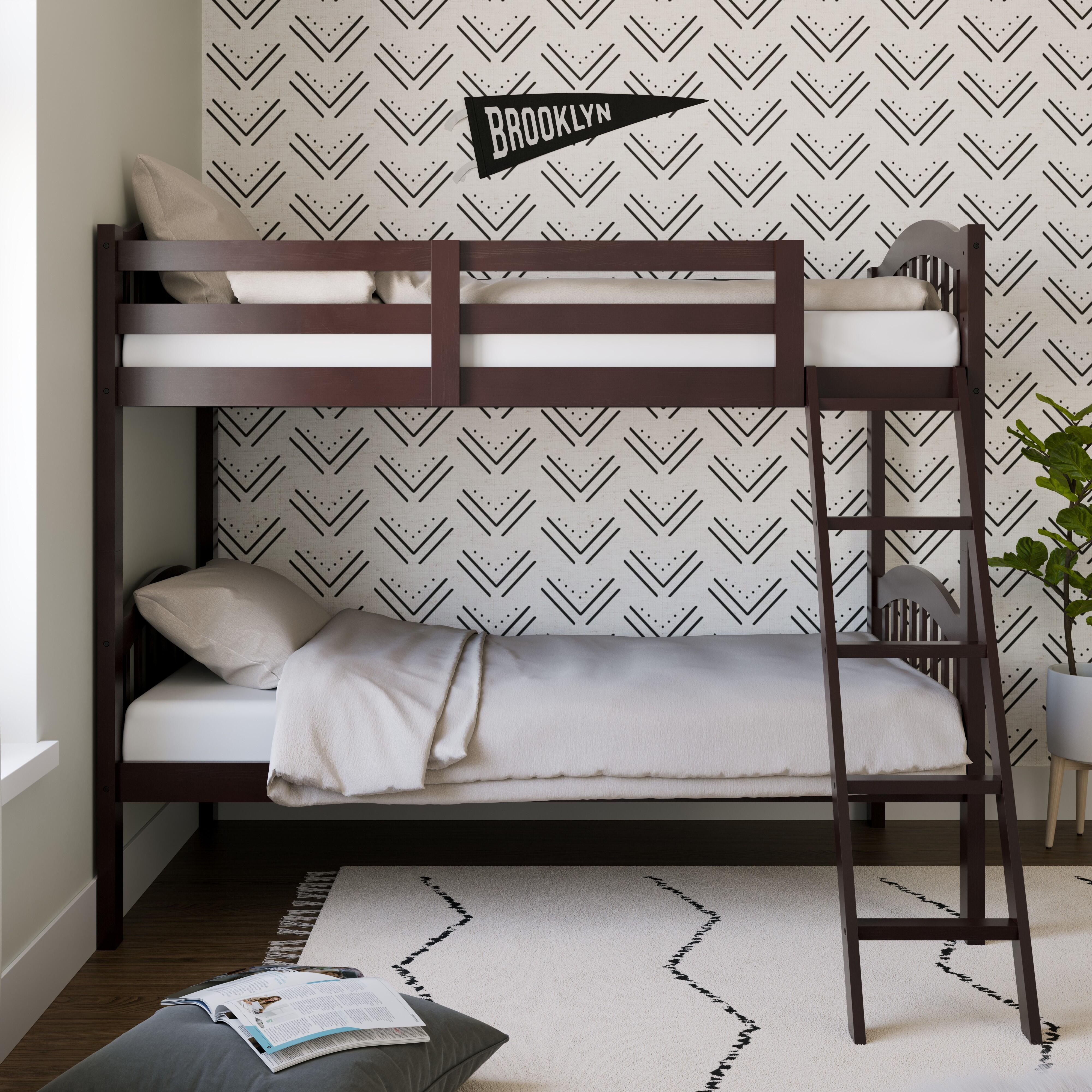 Storkcraft Longhorn Twin-over-Twin Bunk Bed, Espresso, large