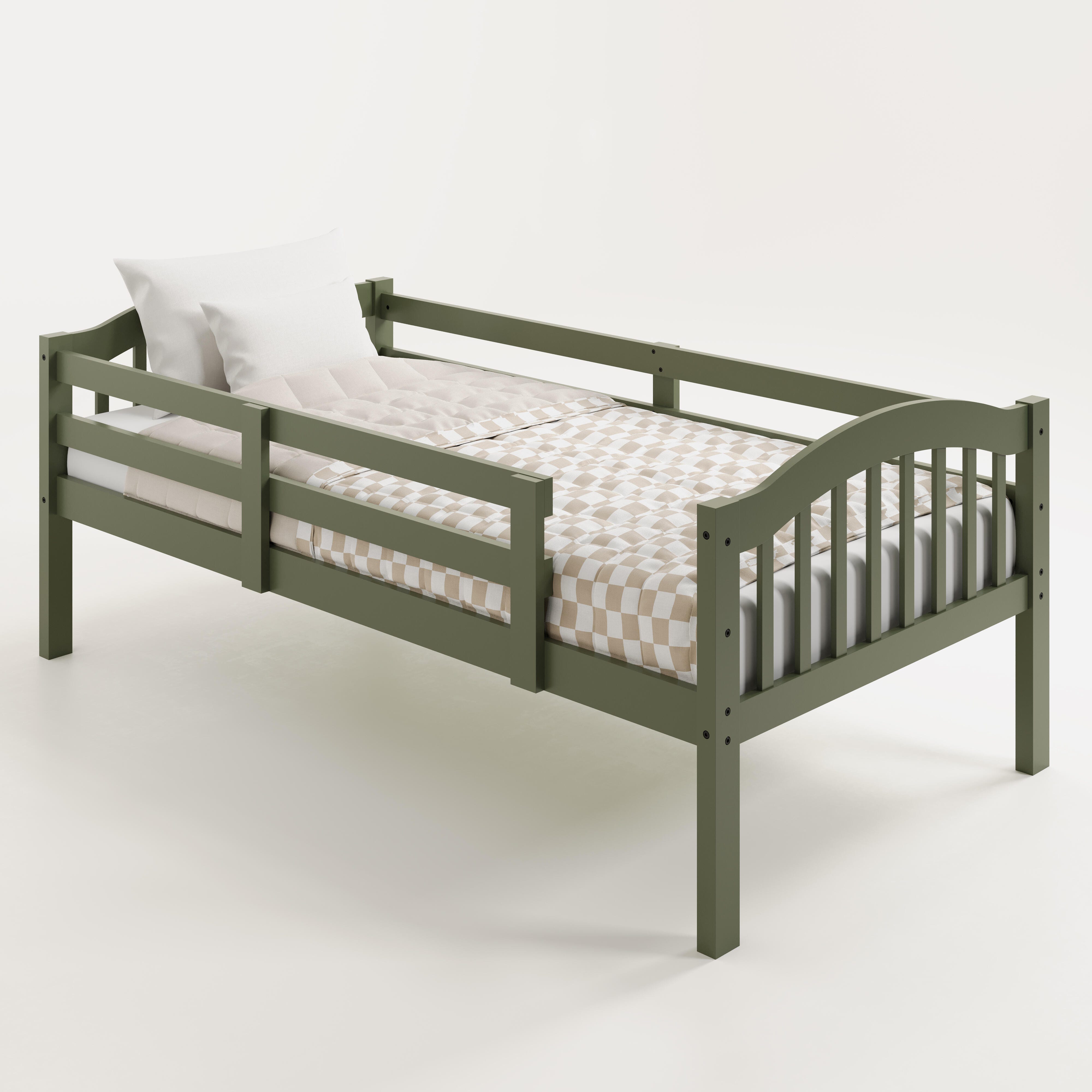 Storkcraft Longhorn Twin-over-Twin Bunk Bed, Olive, large