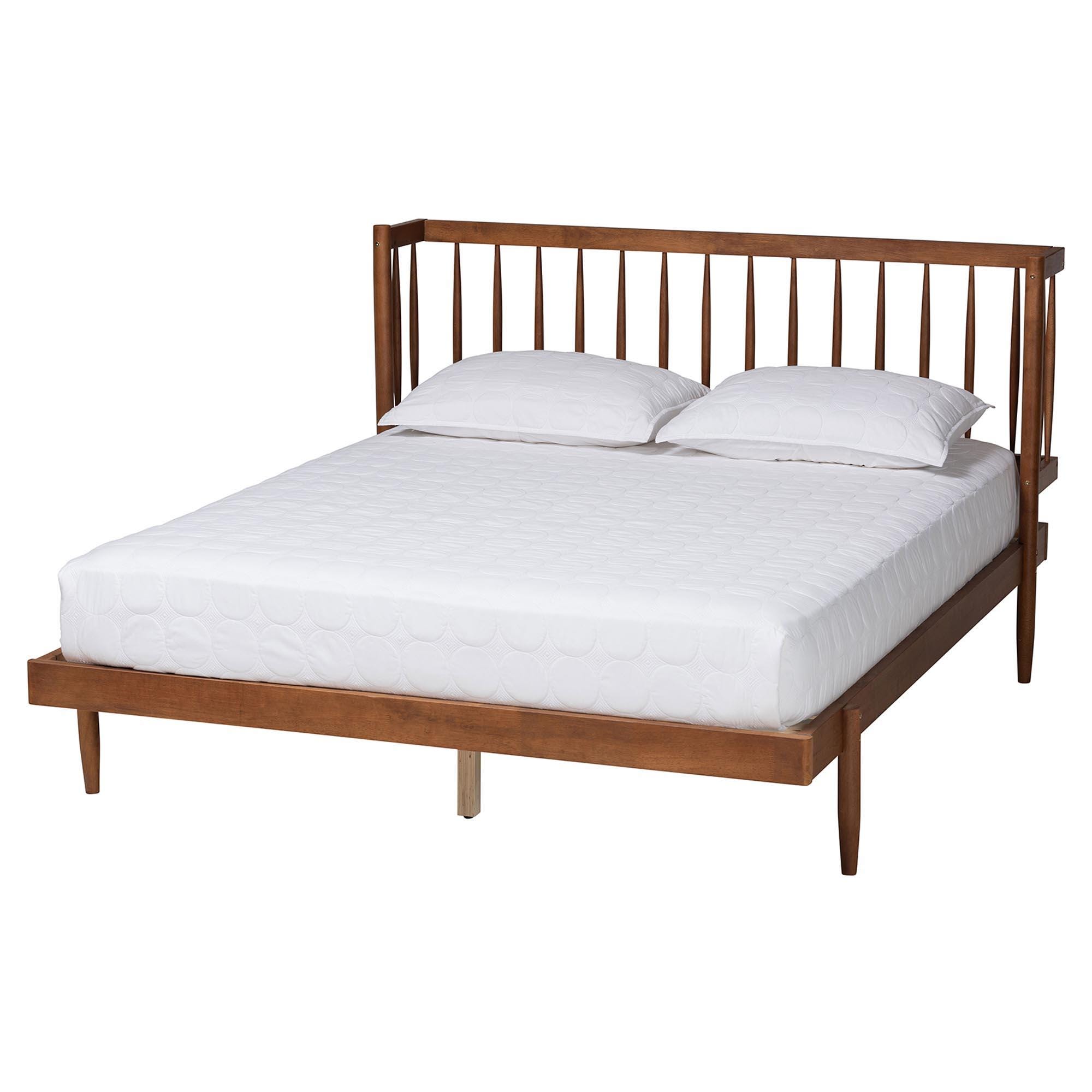 Baxton Studio Calderon Queen Panel Platform Bed, , large