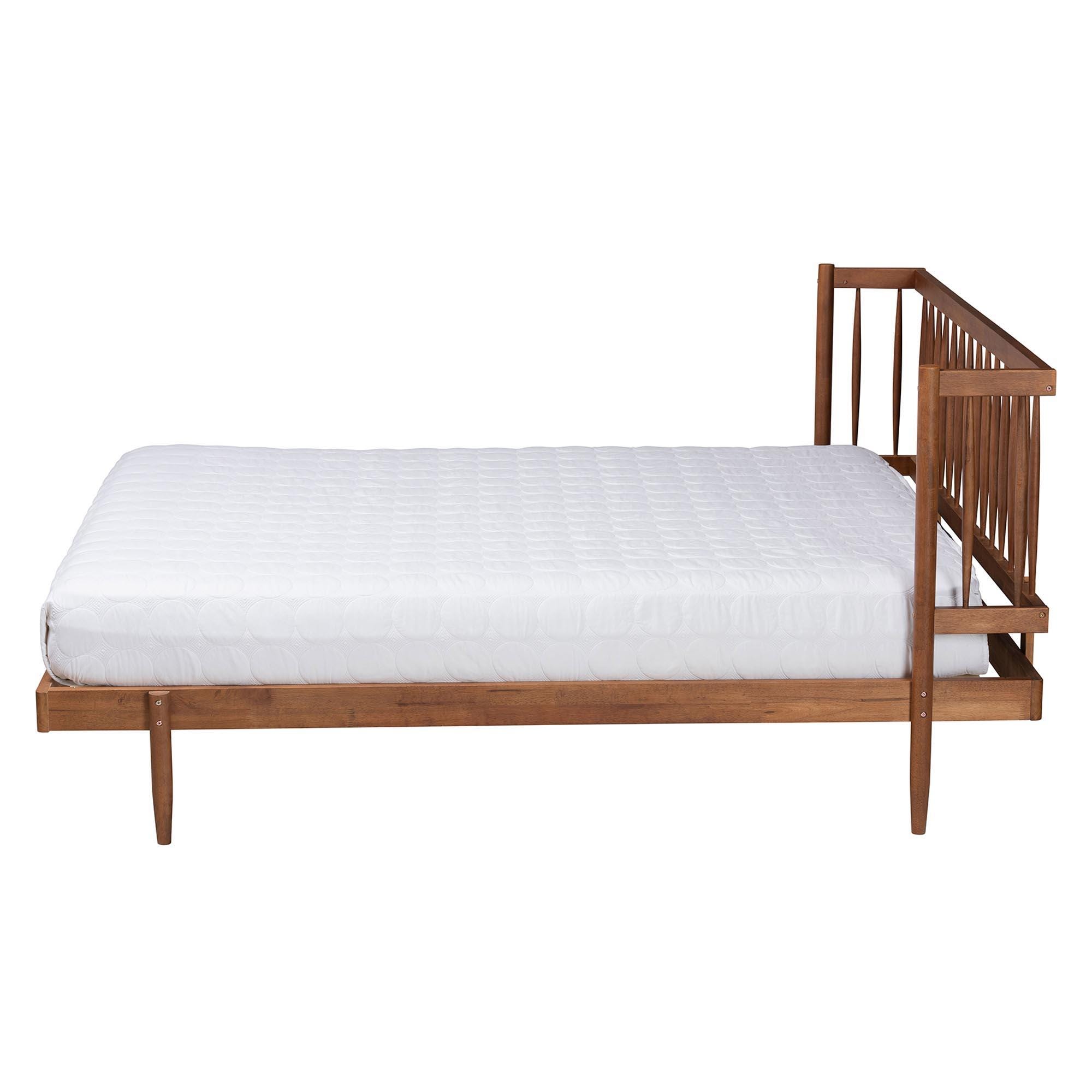 Baxton Studio Calderon Queen Panel Platform Bed, , large