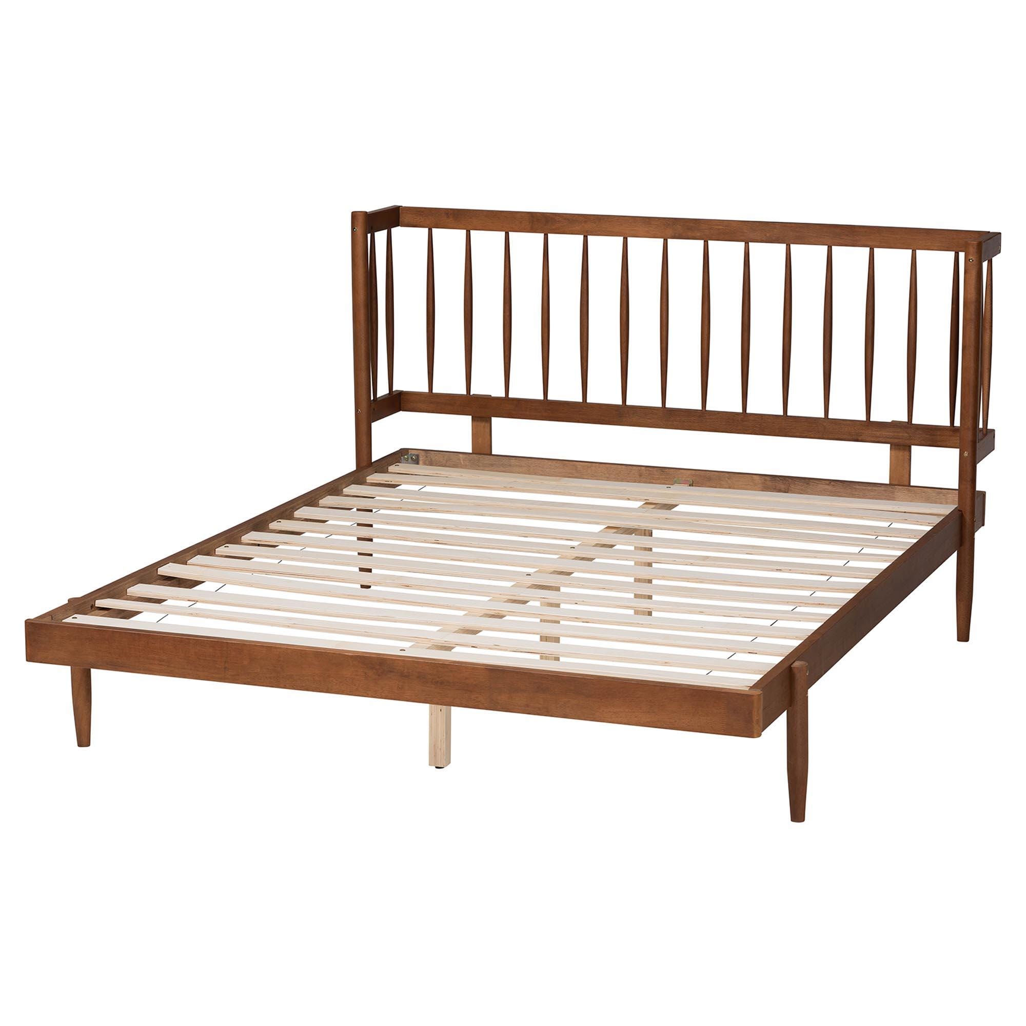 Baxton Studio Calderon Queen Panel Platform Bed, , large