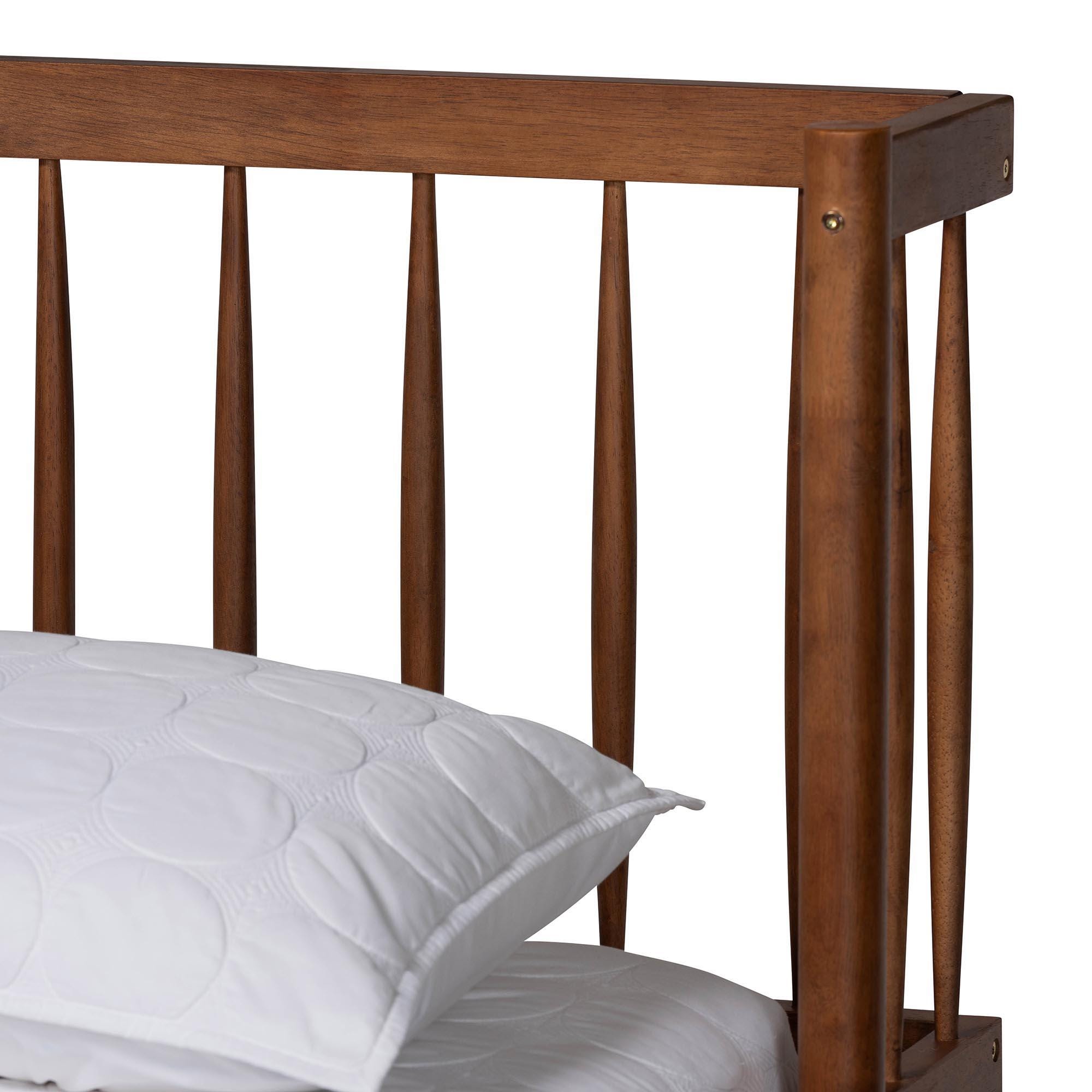 Baxton Studio Calderon Queen Panel Platform Bed, , large